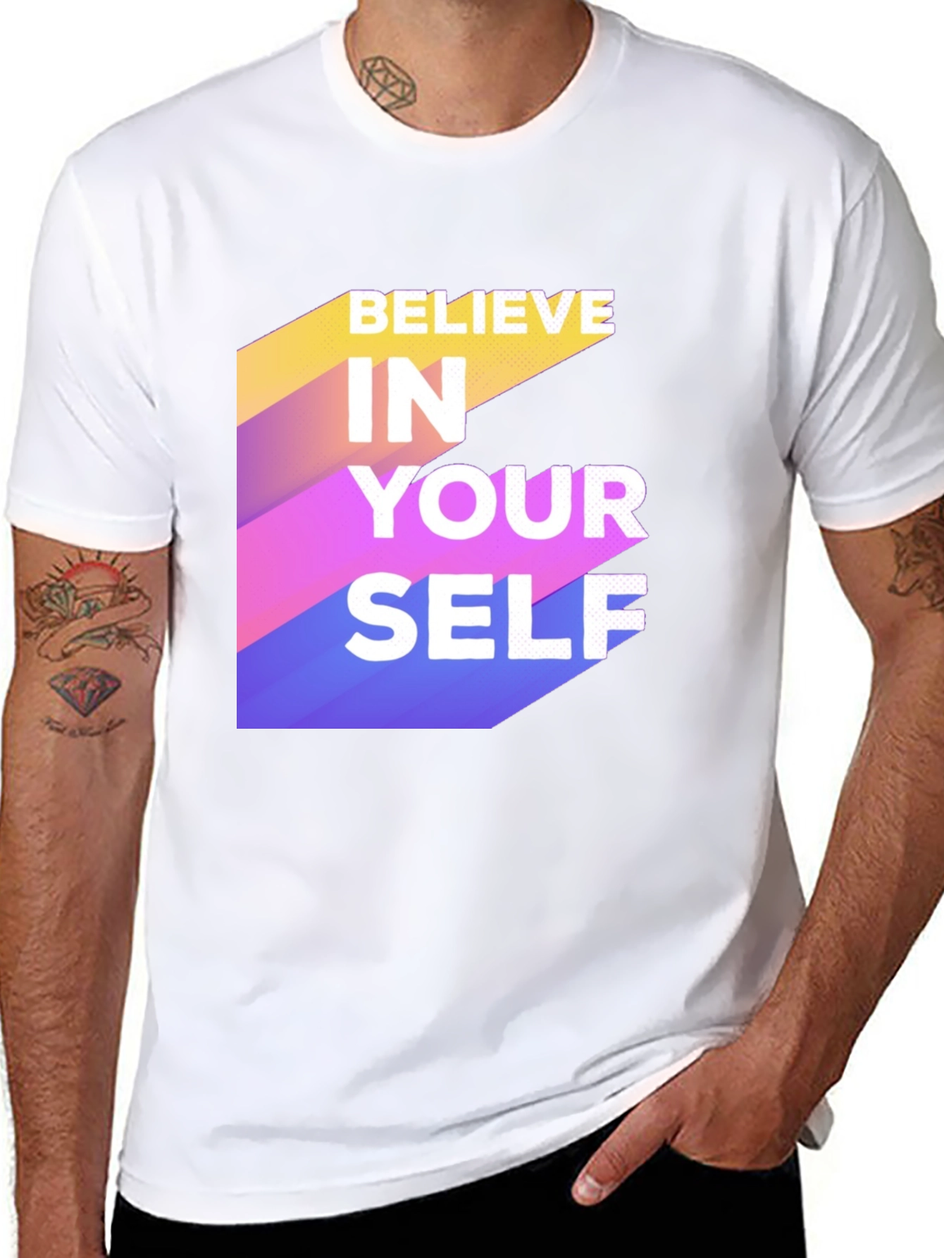 Believe In Yourself Graphic Tee - Motivational Shirt