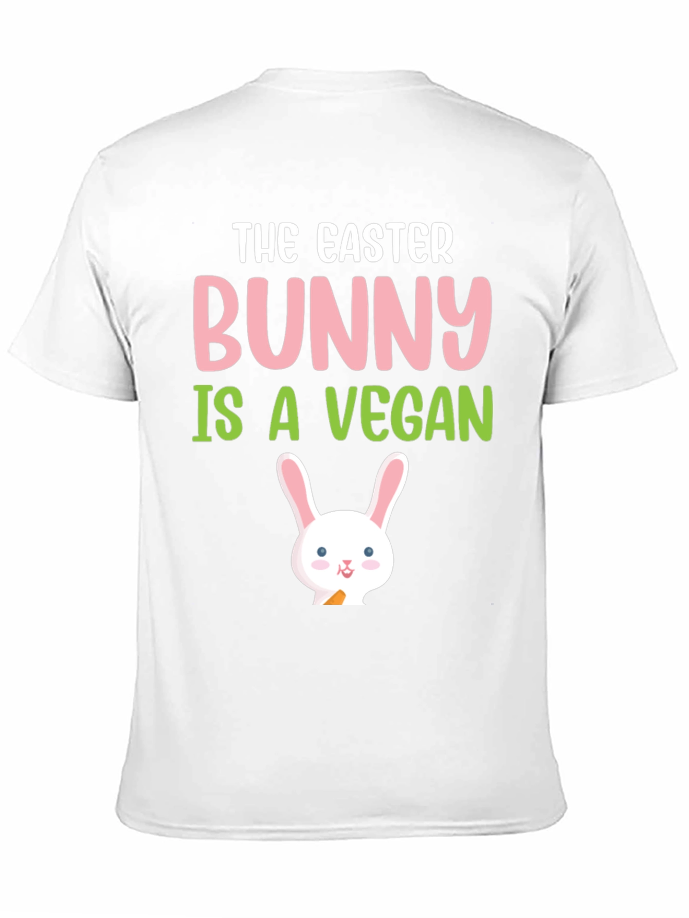 Easter Bunny Vegan T-Shirt - Cute Holiday Tee