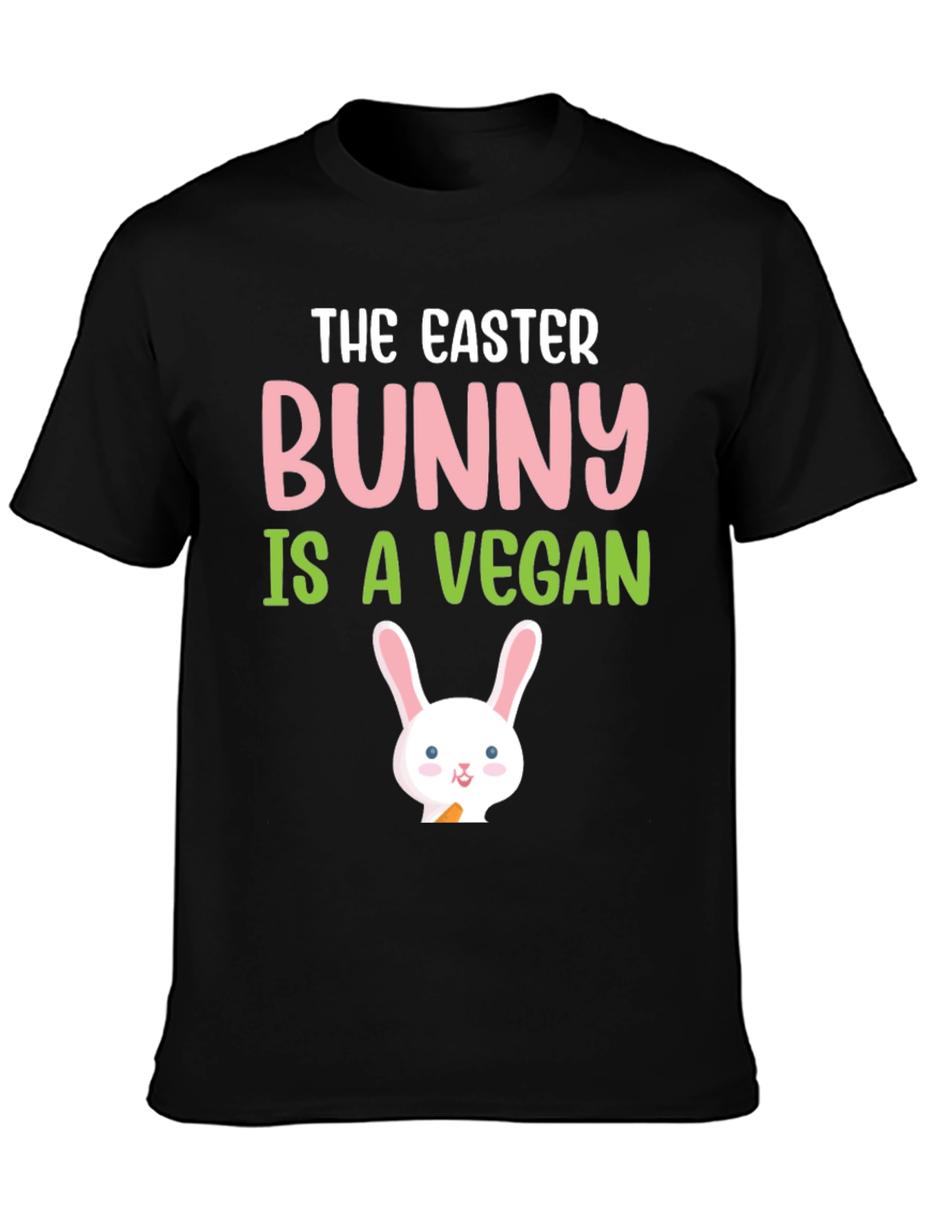 Easter Bunny Vegan T-Shirt - Cute Holiday Tee