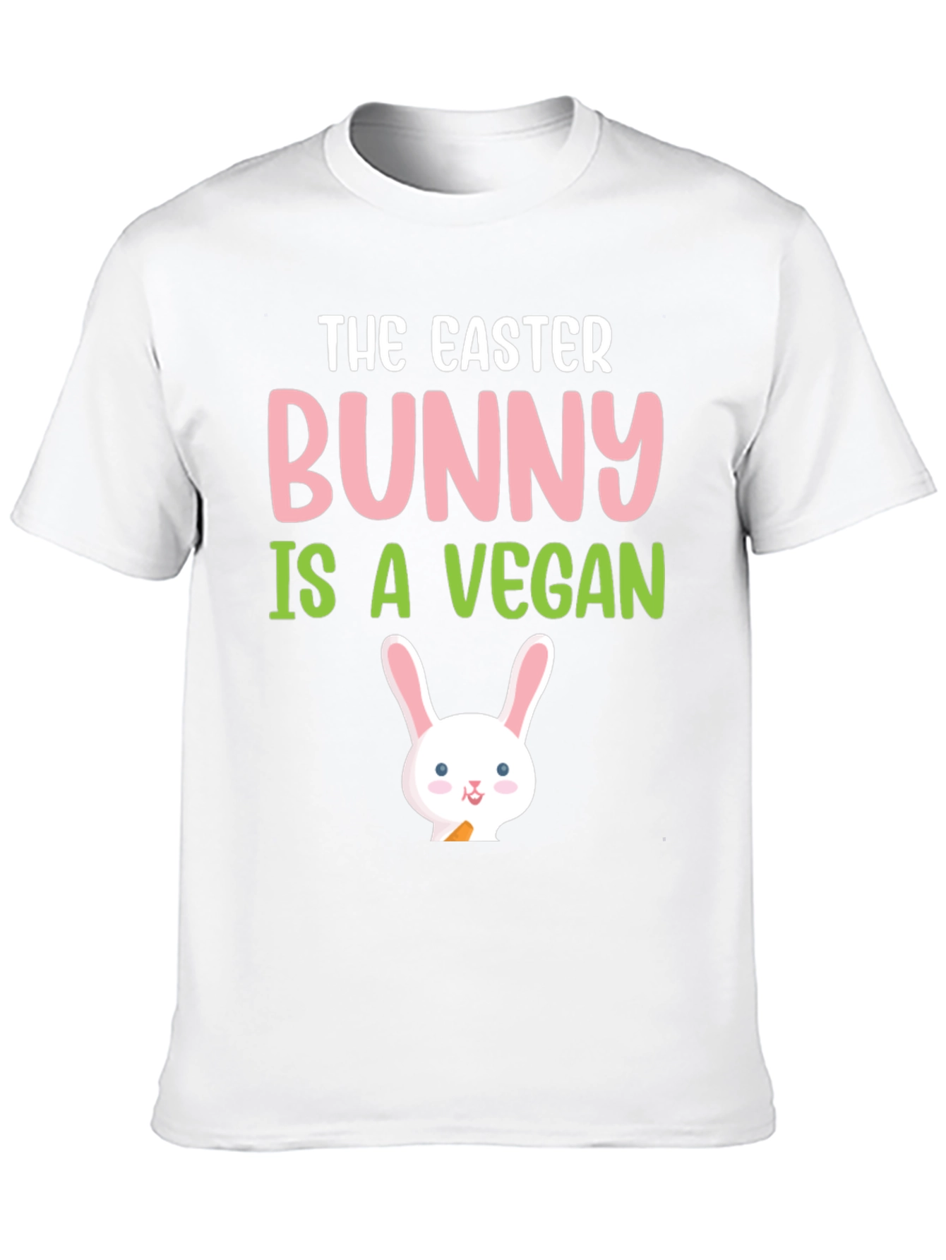 Easter Bunny Vegan T-Shirt - Cute Holiday Tee
