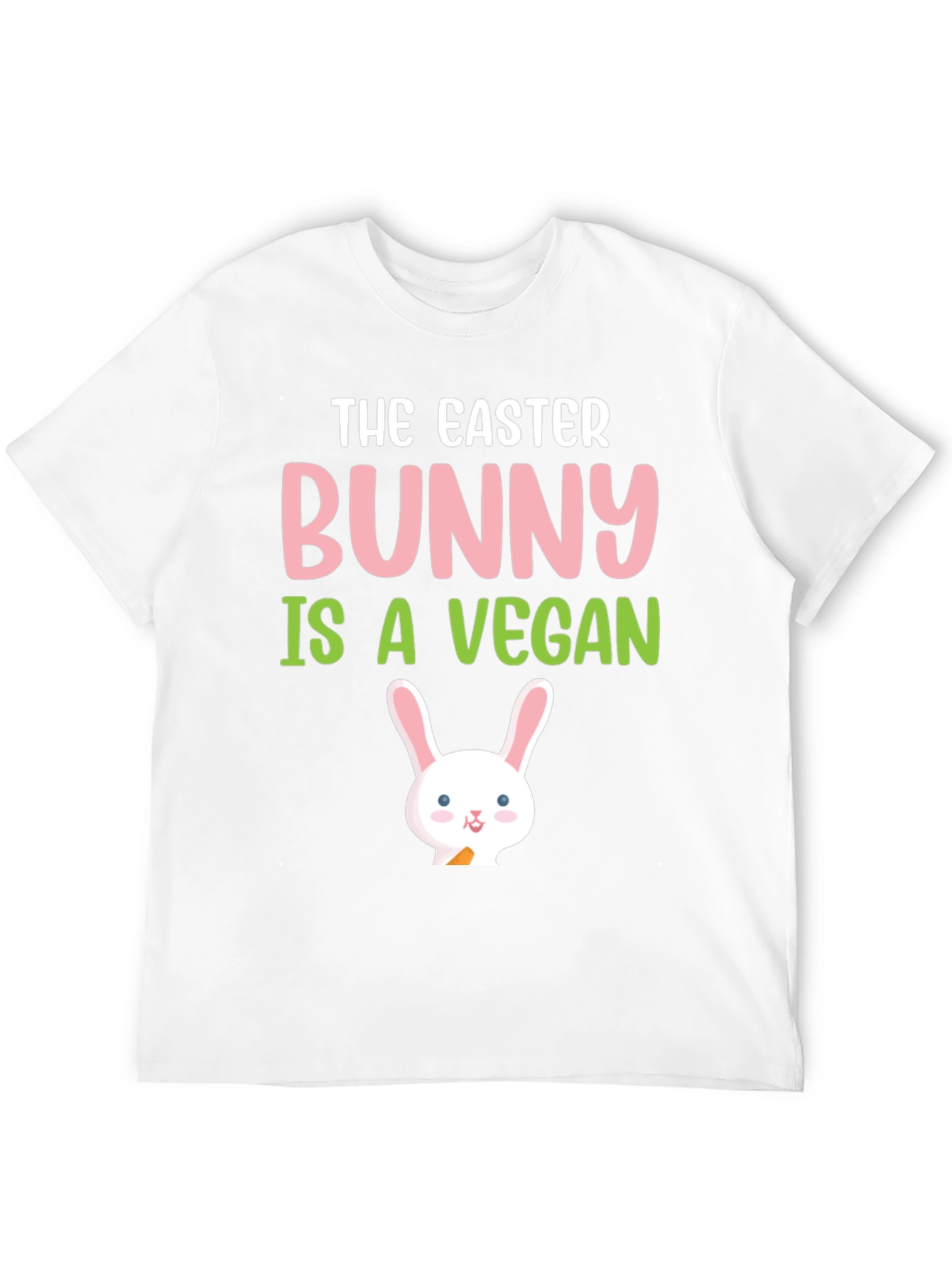 Easter Bunny Vegan T-Shirt - Cute Holiday Tee