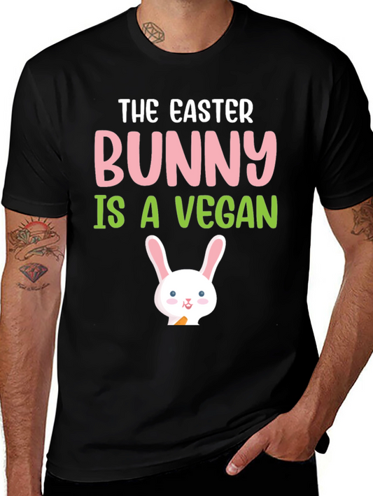 Easter Bunny Vegan T-Shirt - Cute Holiday Tee