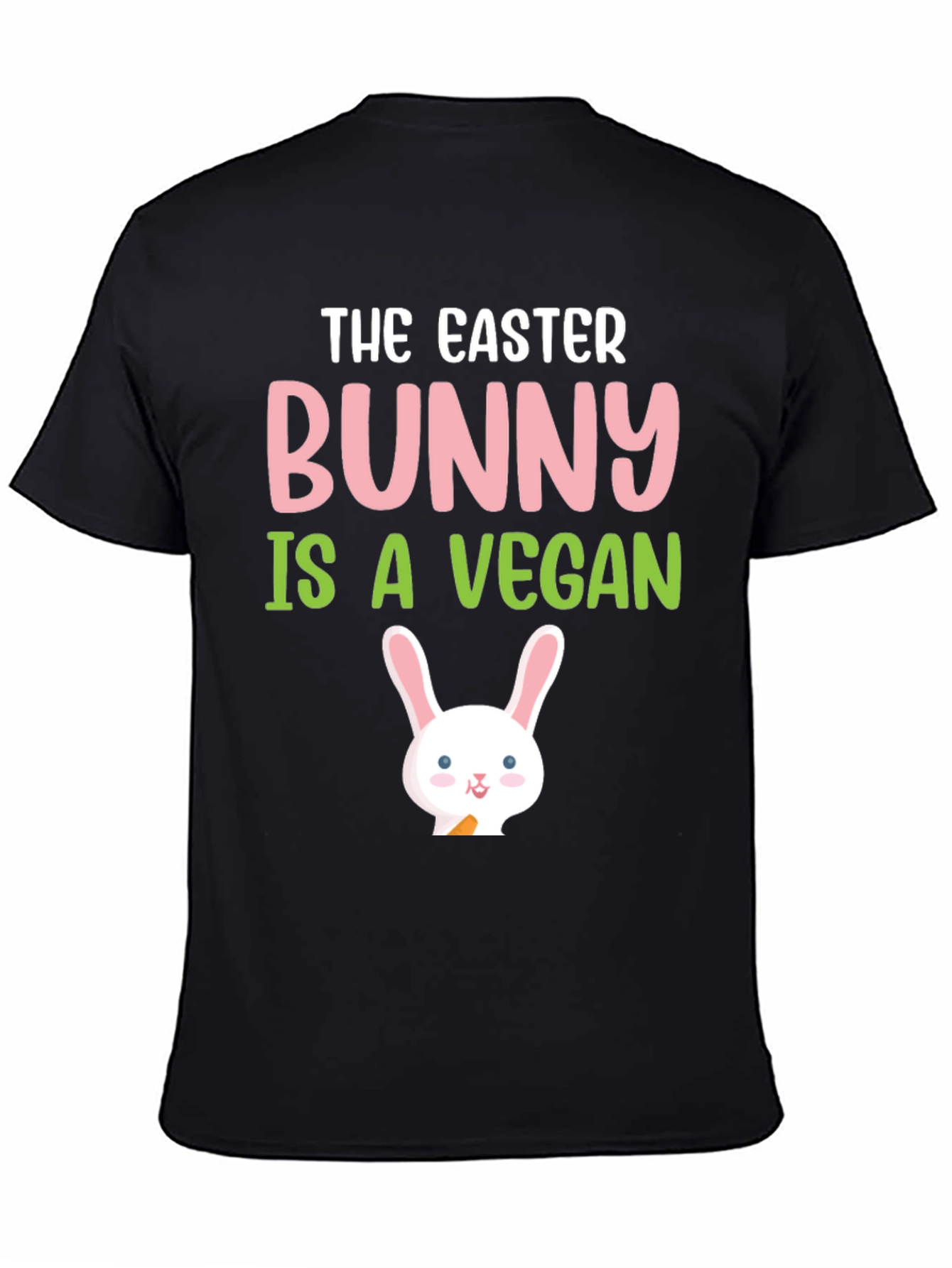 Easter Bunny Vegan T-Shirt - Cute Holiday Tee