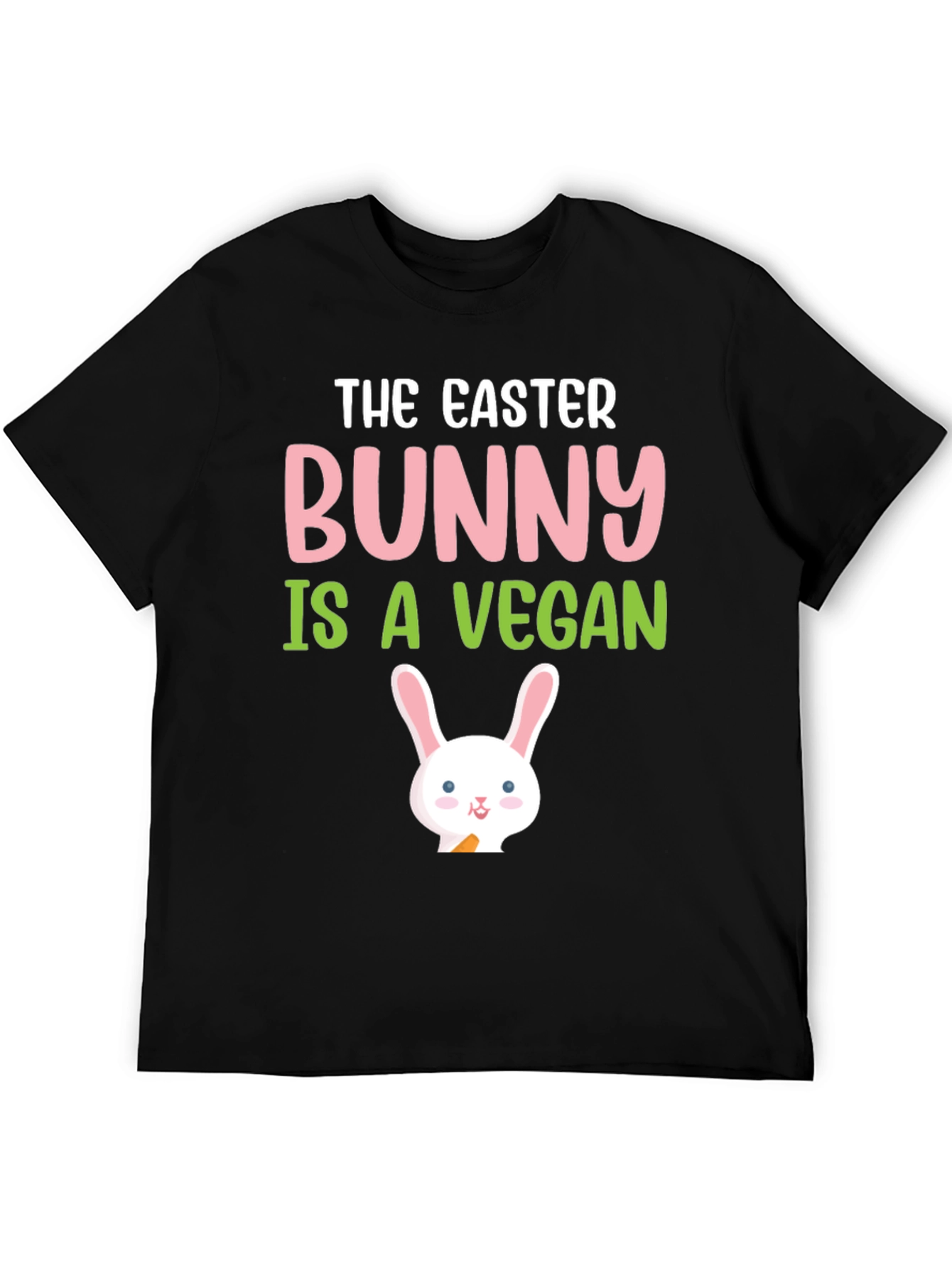 Easter Bunny Vegan T-Shirt - Cute Holiday Tee
