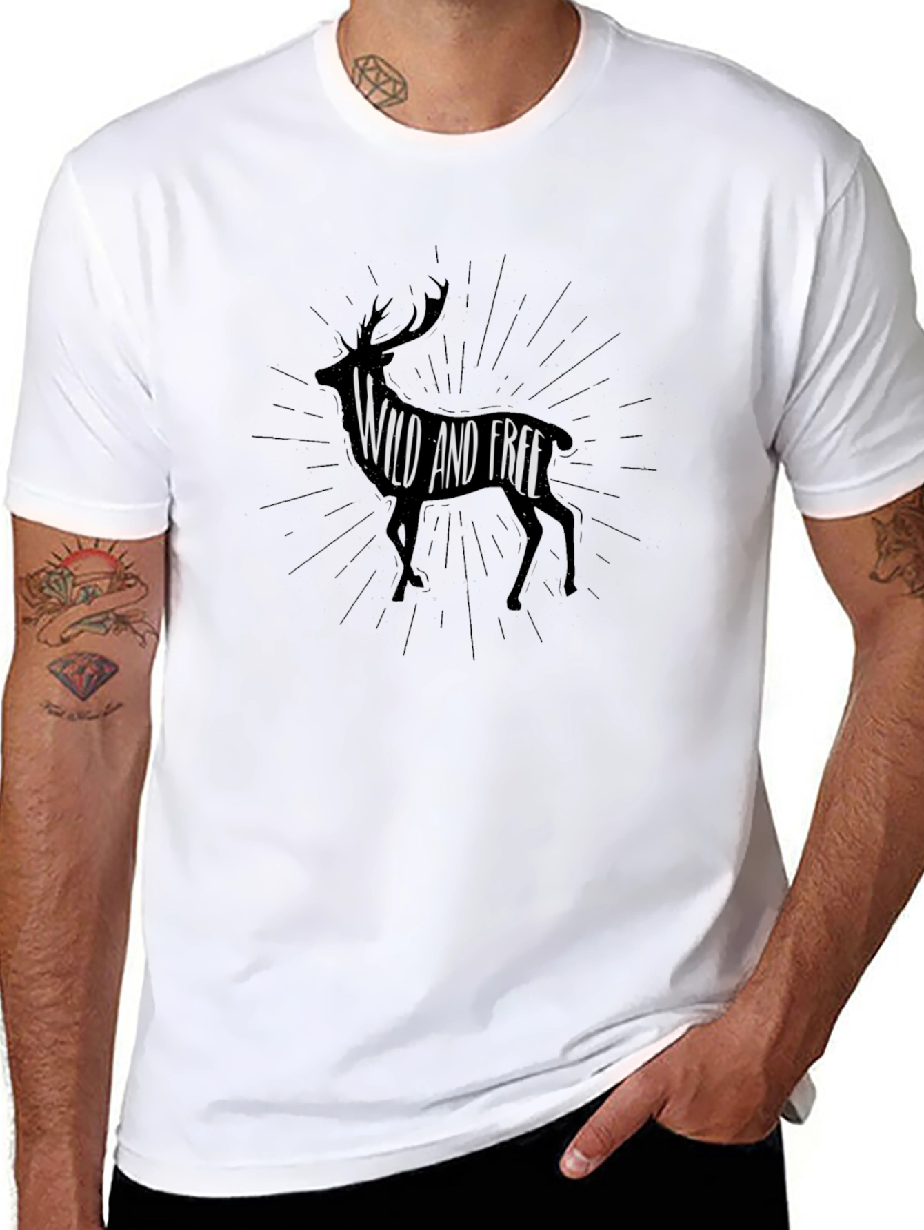 Wild and Free Graphic Tee - Black