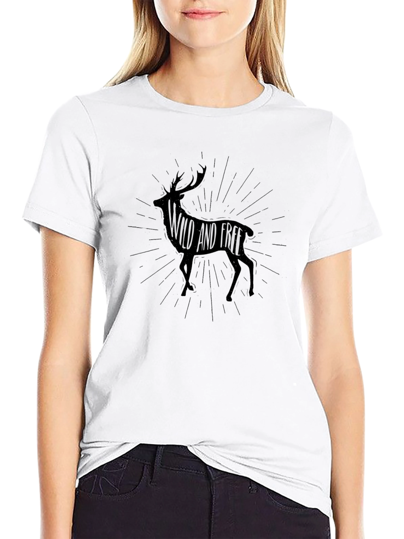Wild and Free Graphic Tee - Black