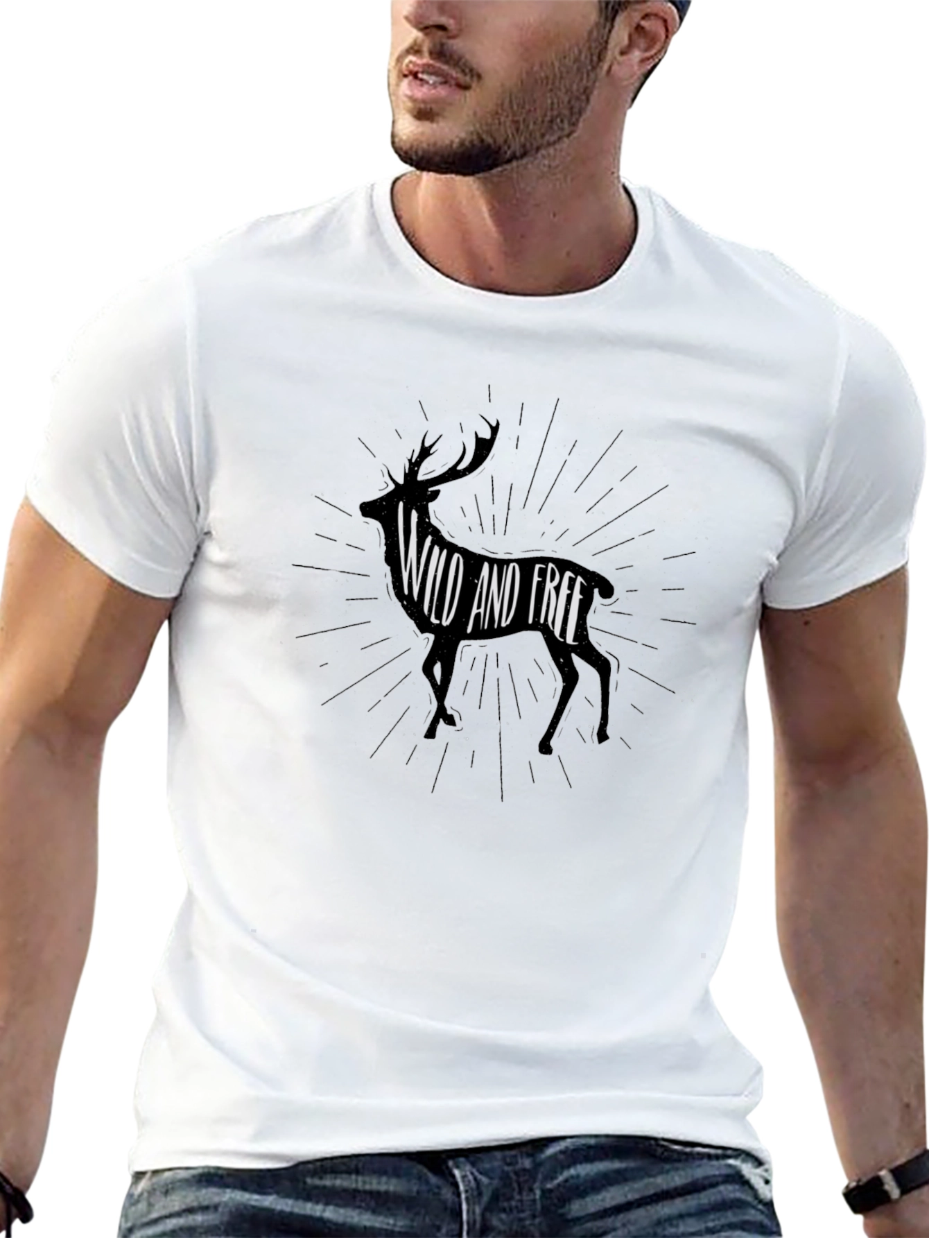 Wild and Free Graphic Tee - Black