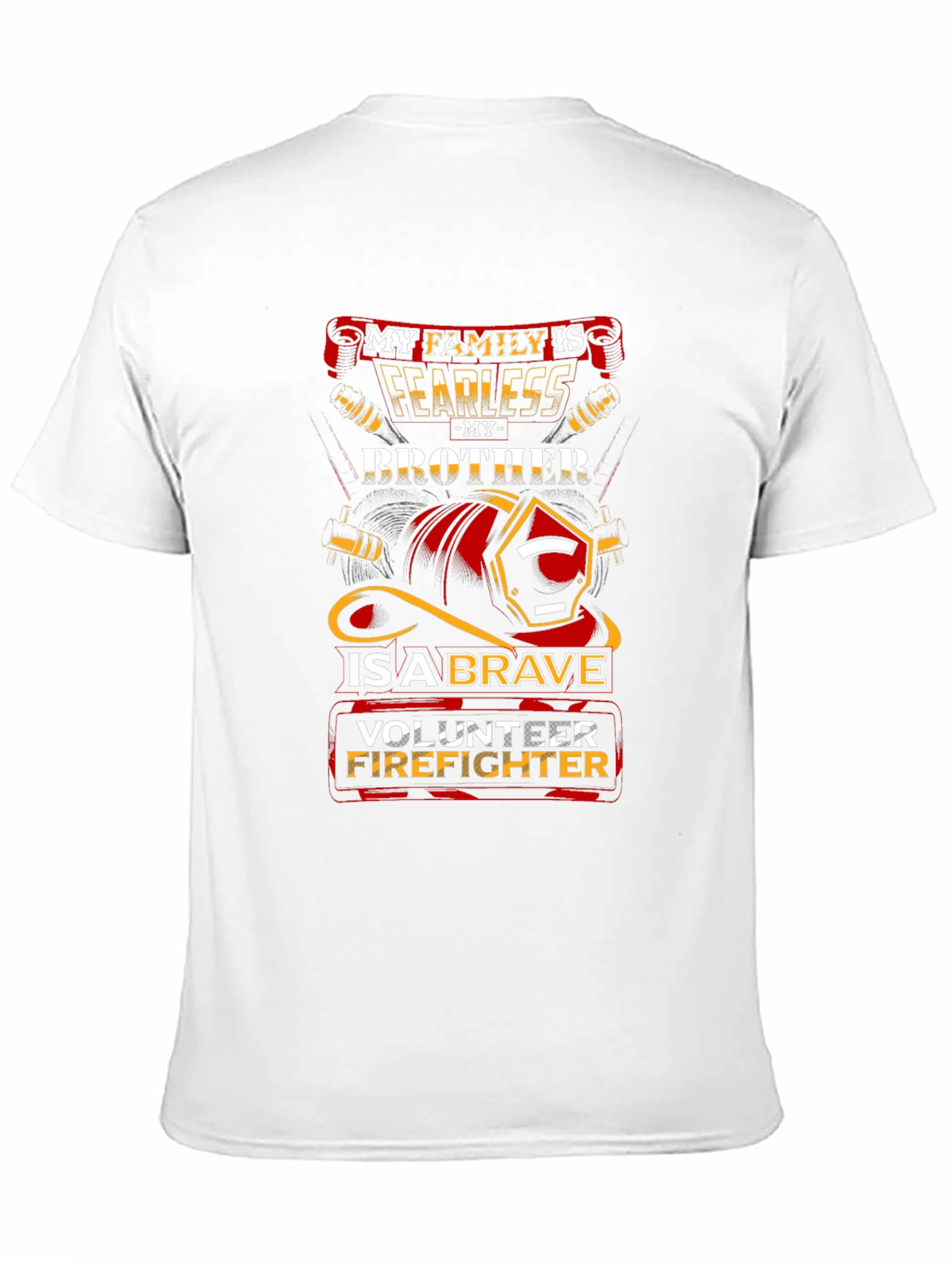 Brave Volunteer Firefighter Brother T-Shirt