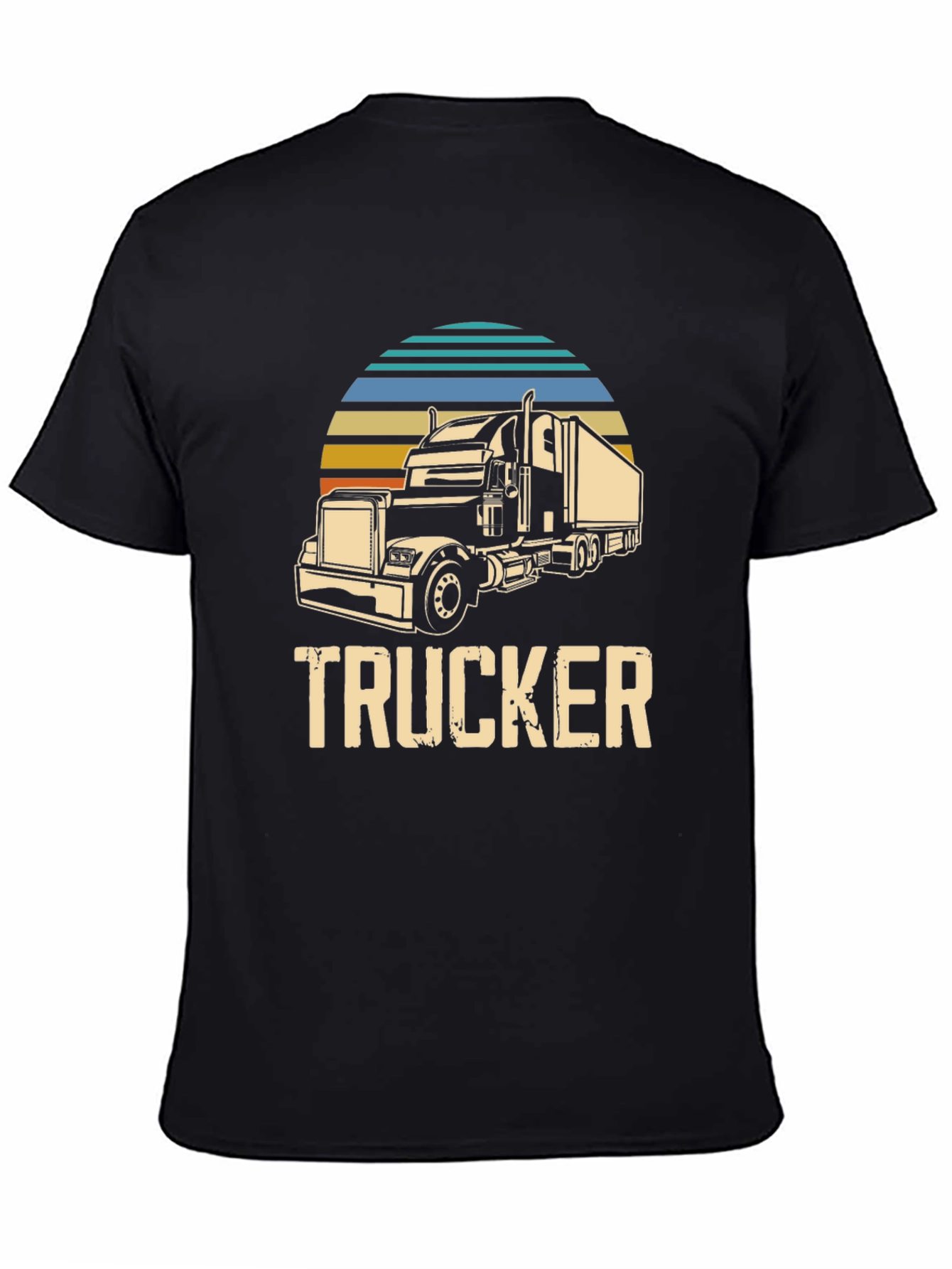 Trucker Graphic Tee - Retro Style