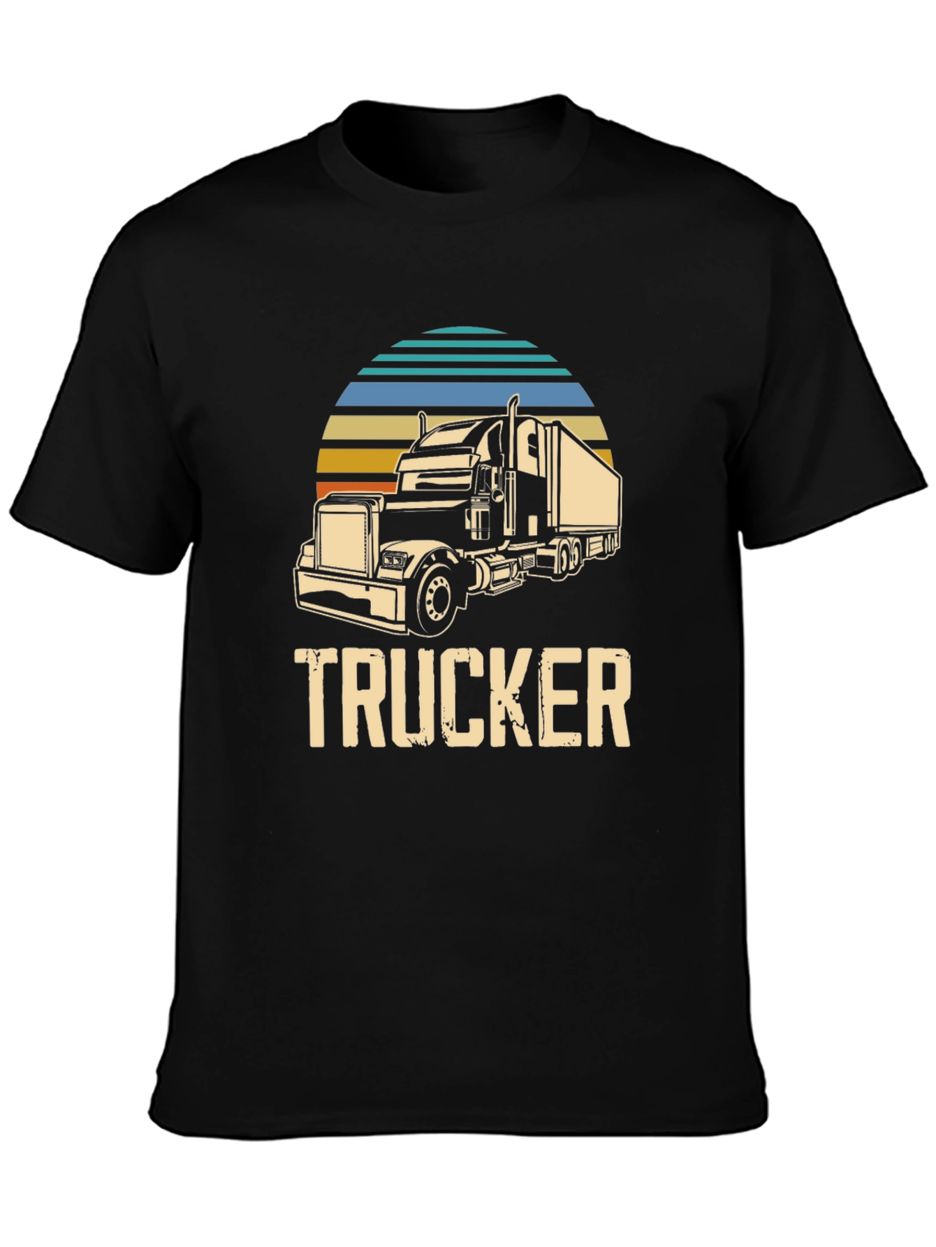 Trucker Graphic Tee - Retro Style