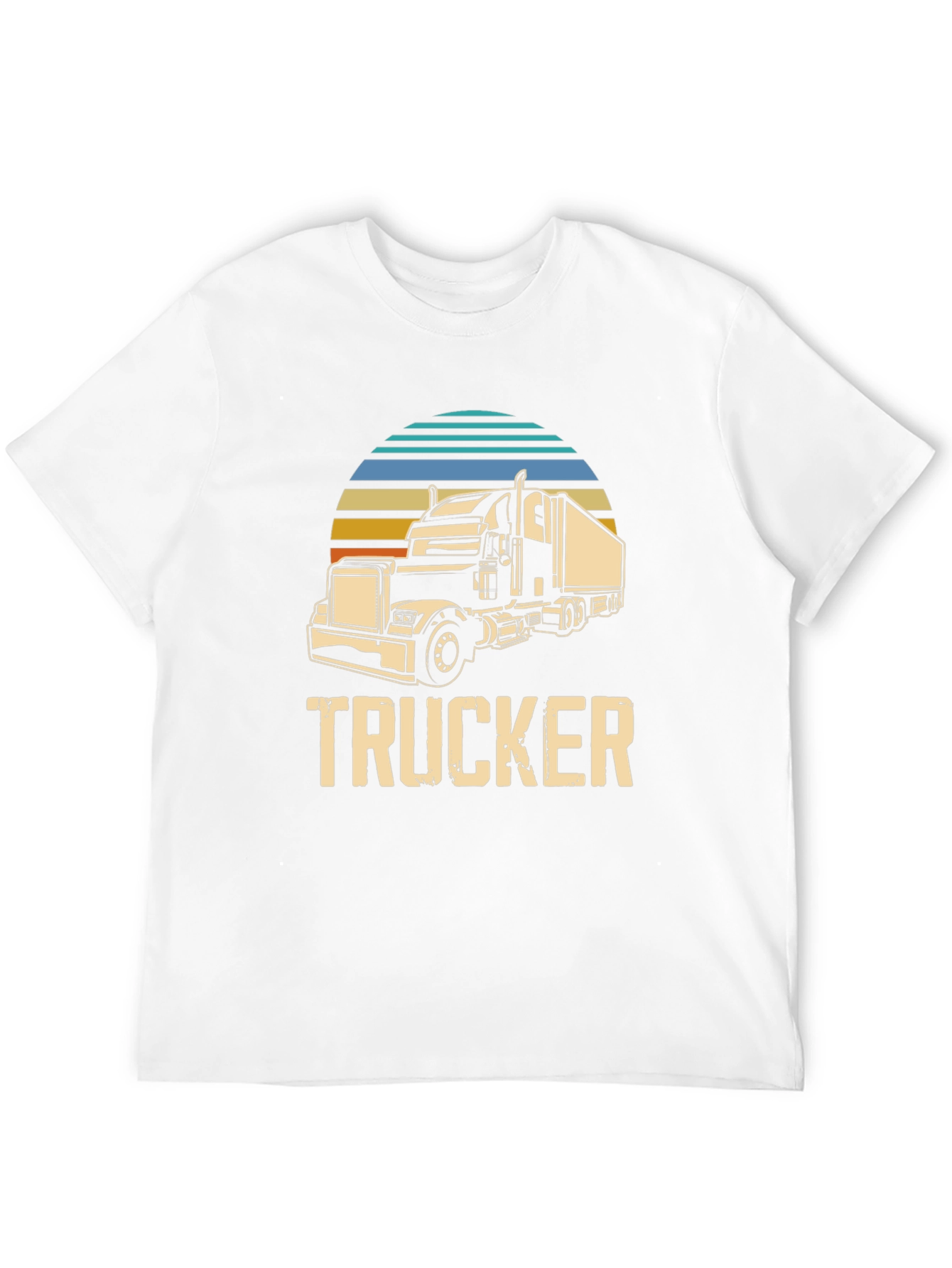 Trucker Graphic Tee - Retro Style