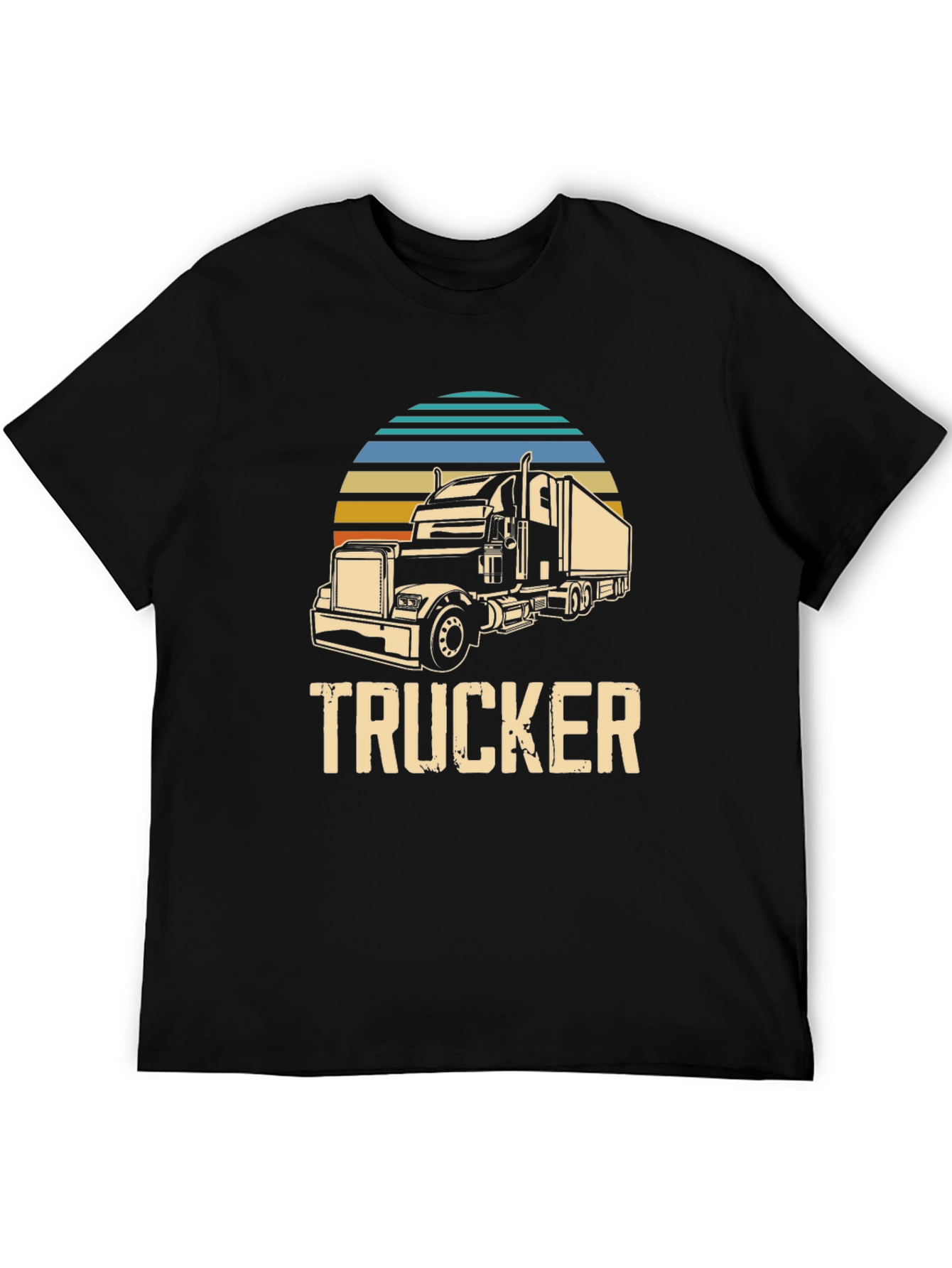 Trucker Graphic Tee - Retro Style