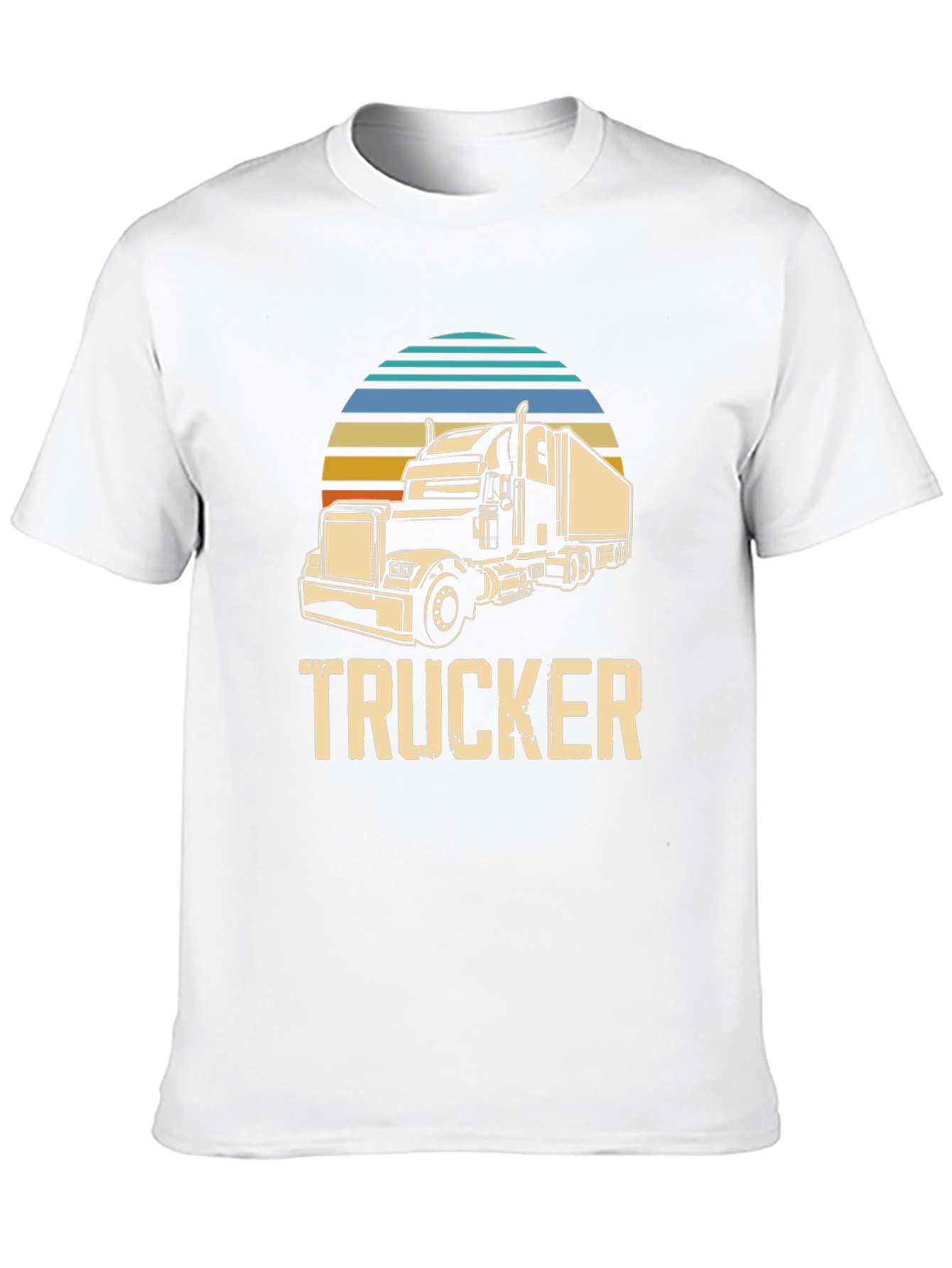 Trucker Graphic Tee - Retro Style