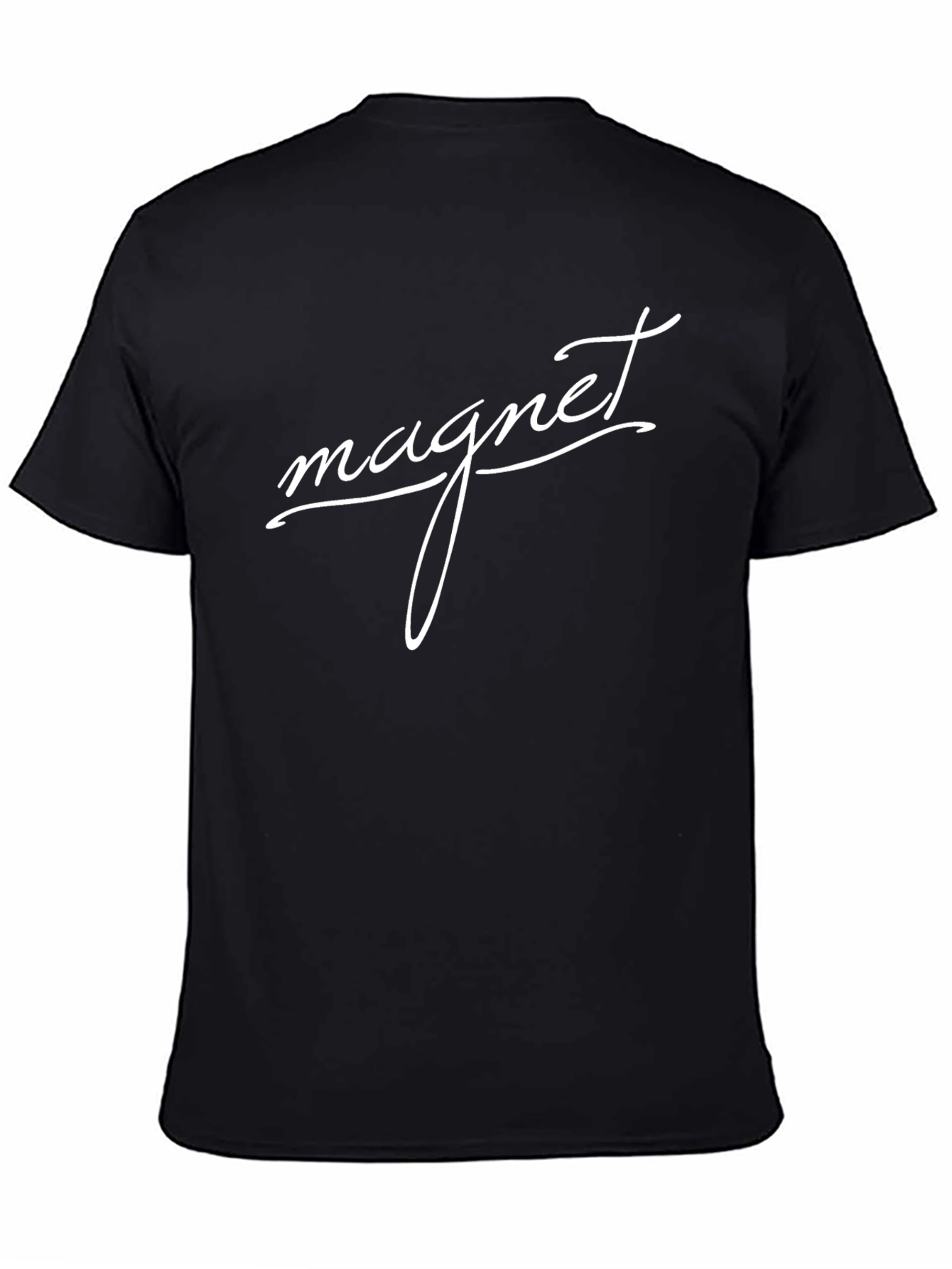 Magnet Graphic T-Shirt - Black Crew Neck Tee
