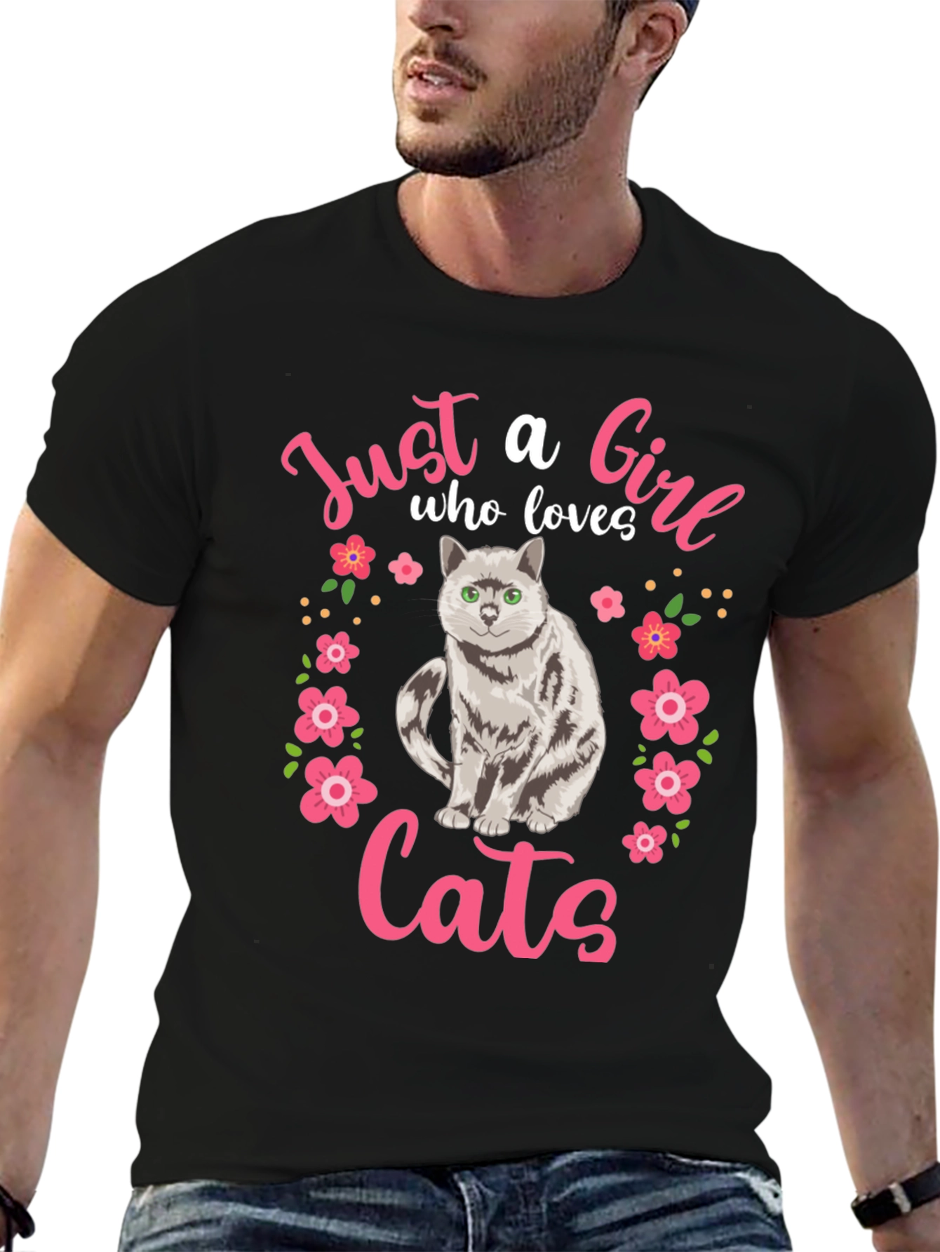 Just a Girl Who Loves Cats T-Shirt