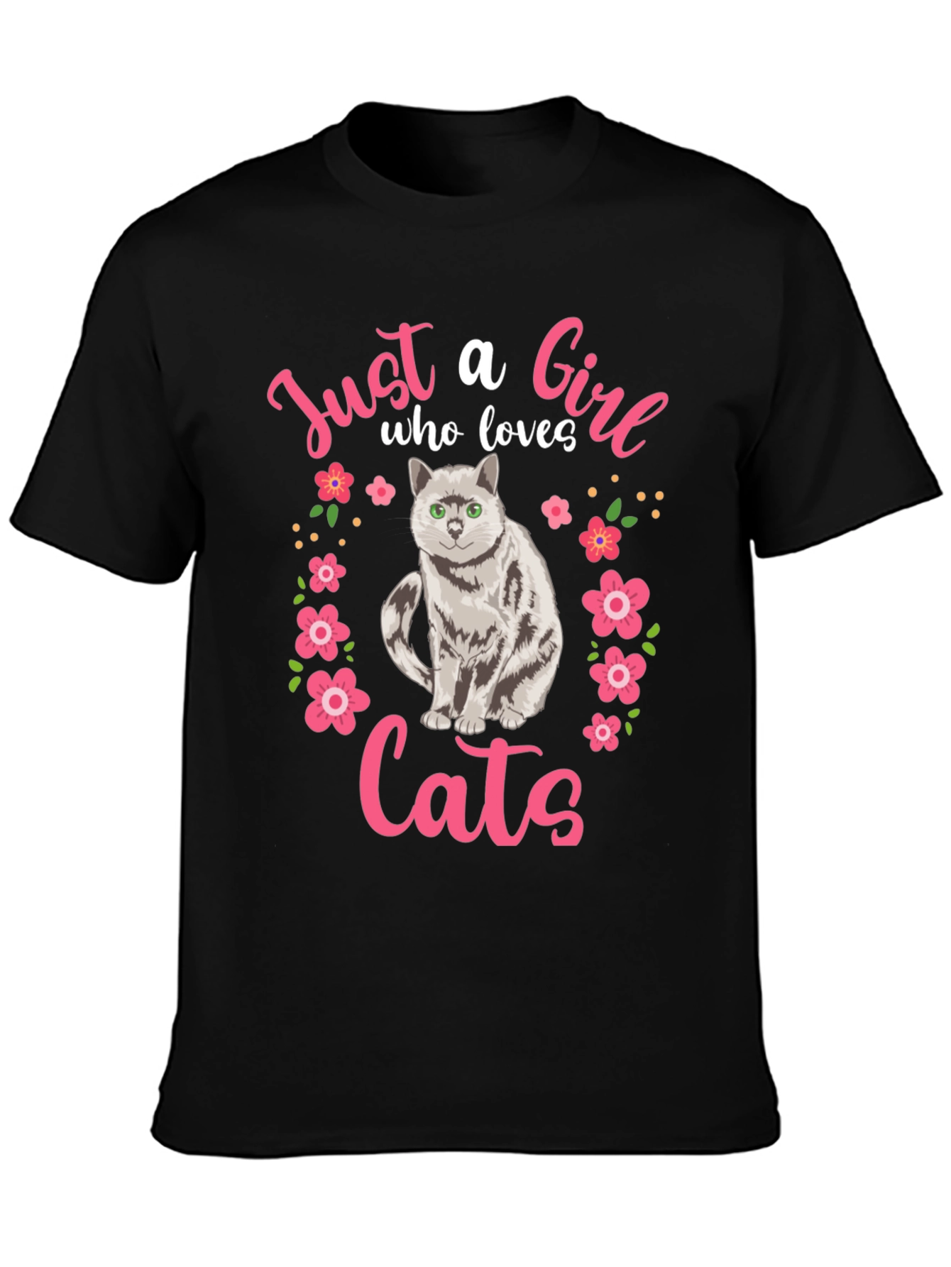 Just a Girl Who Loves Cats T-Shirt