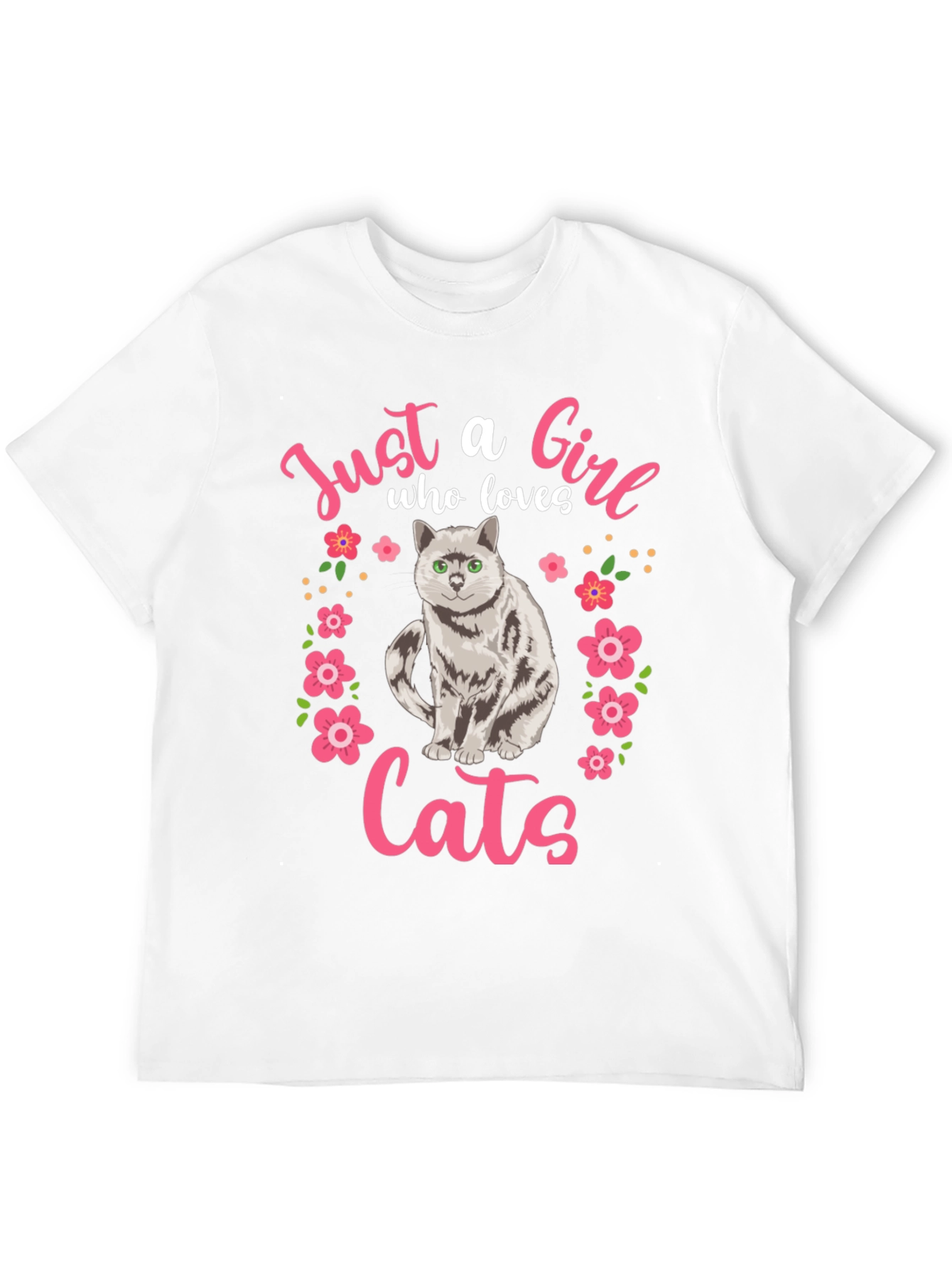 Just a Girl Who Loves Cats T-Shirt