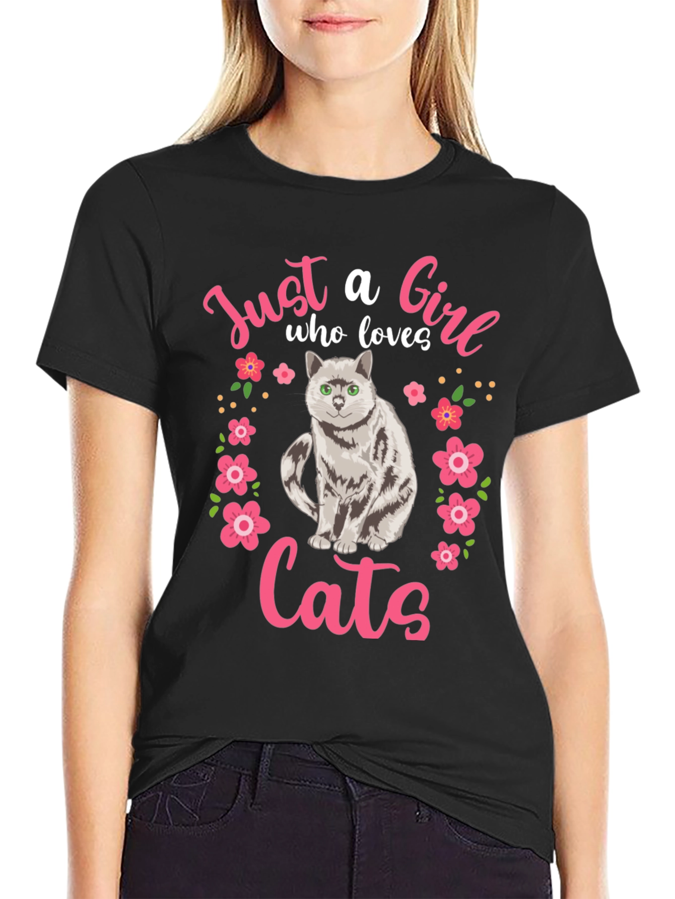 Just a Girl Who Loves Cats T-Shirt