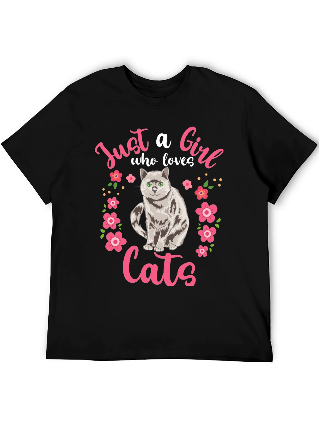 Just a Girl Who Loves Cats T-Shirt