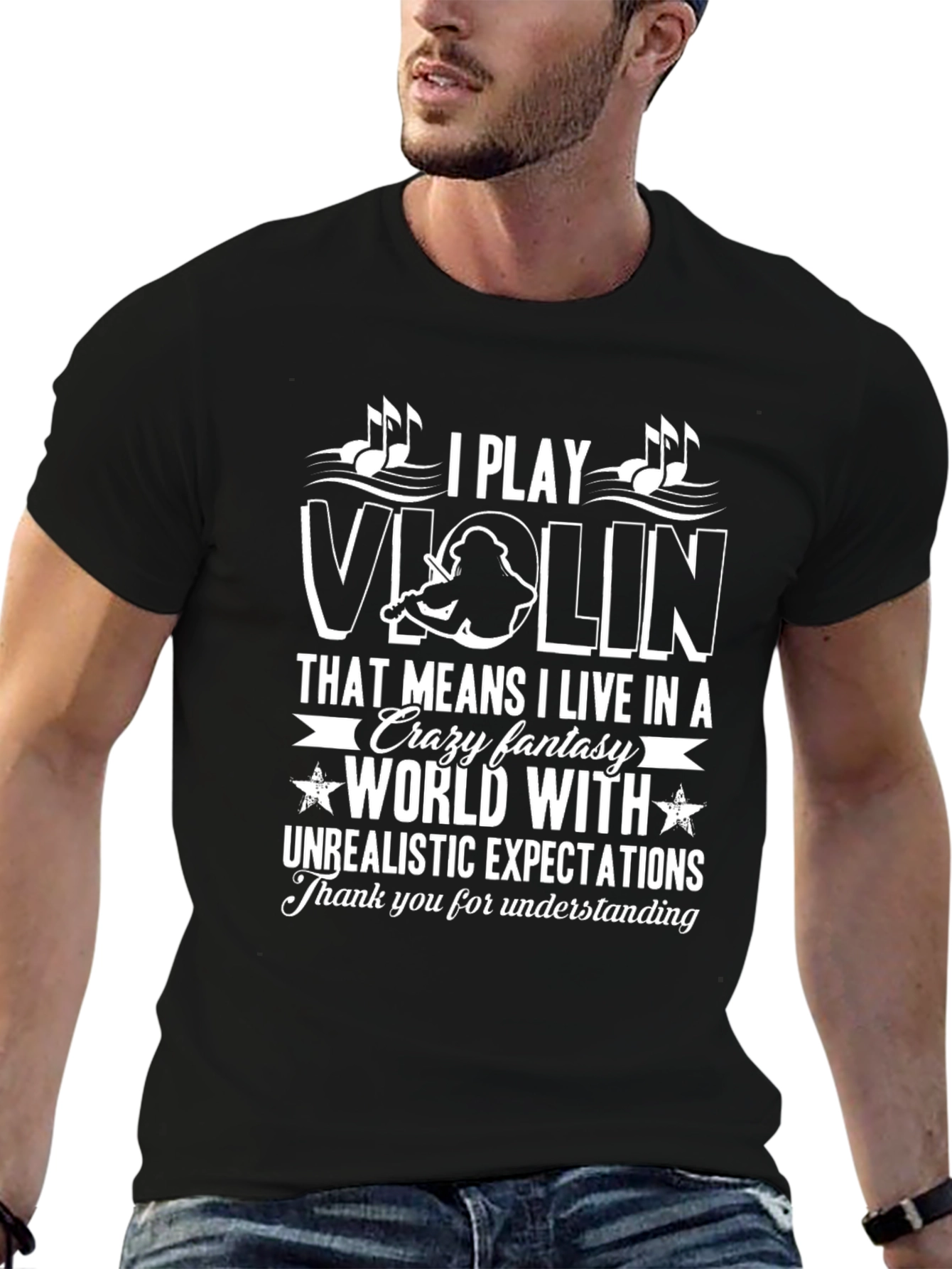 I Play Violin Funny T-Shirt - Musician Gift