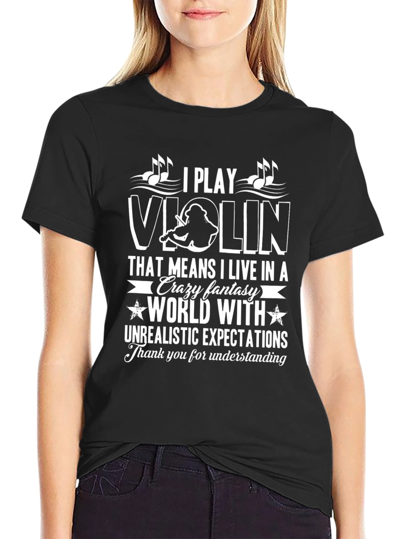 I Play Violin Funny T-Shirt - Musician Gift