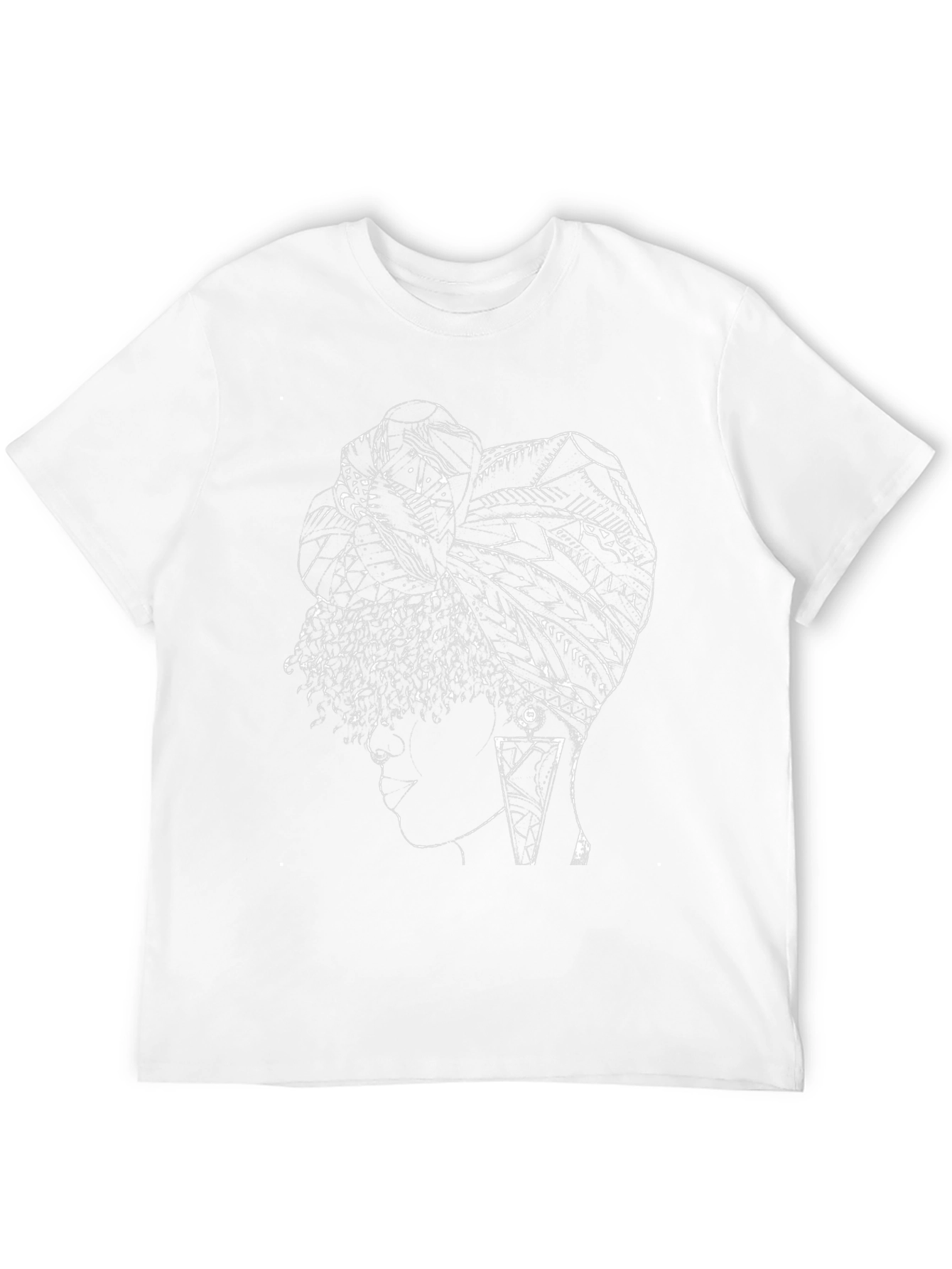 Afro Queen Graphic Tee - Stylish Black T-Shirt