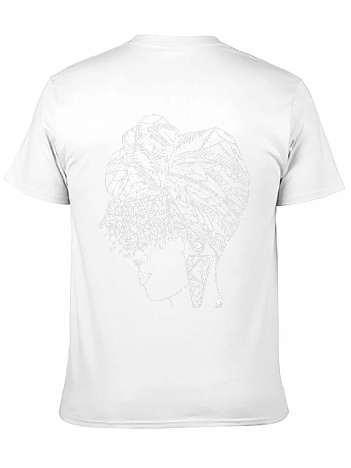 Afro Queen Graphic Tee - Stylish Black T-Shirt