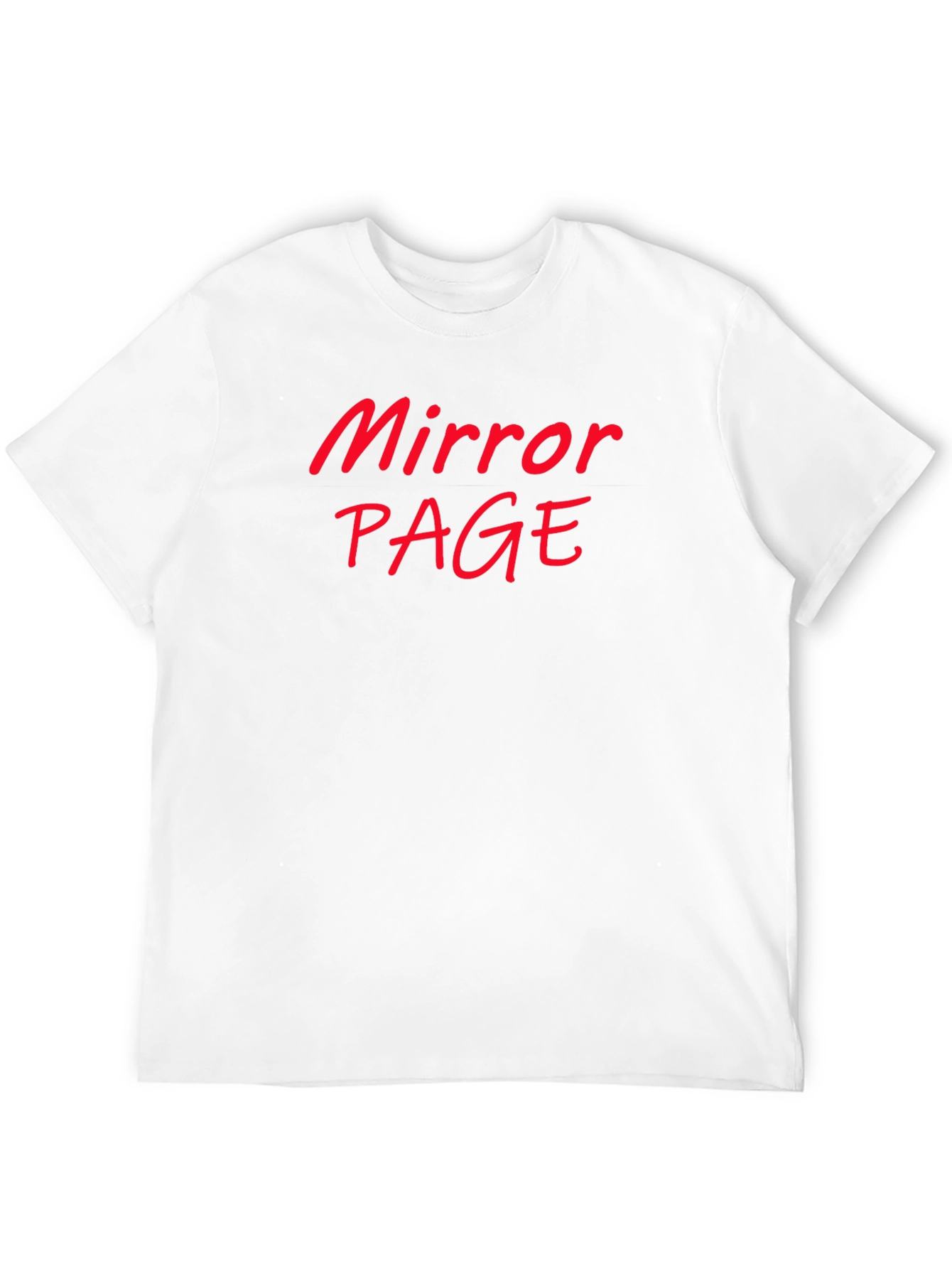 Mirror Page Black Cotton Graphic Tee