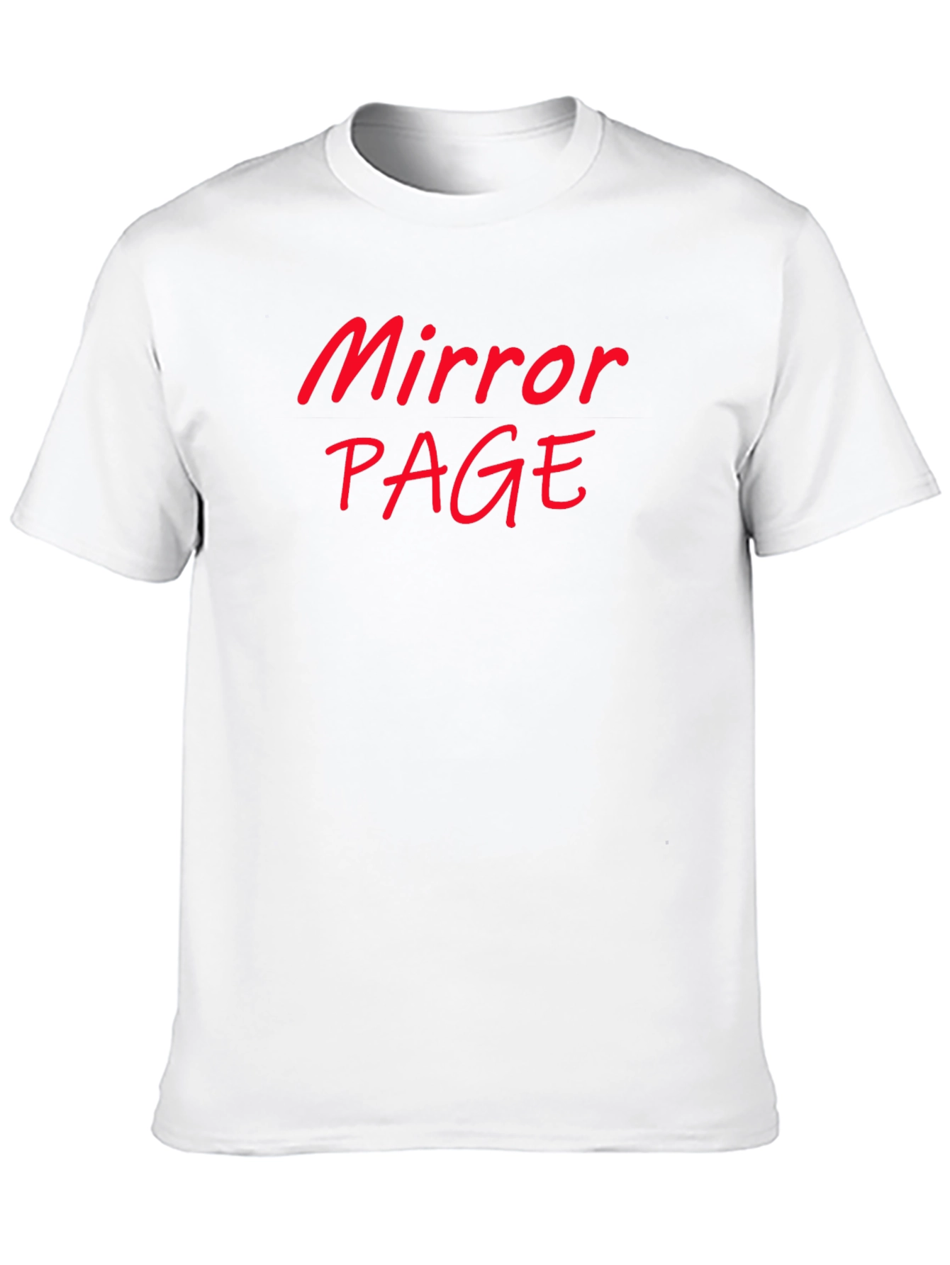 Mirror Page Black Cotton Graphic Tee