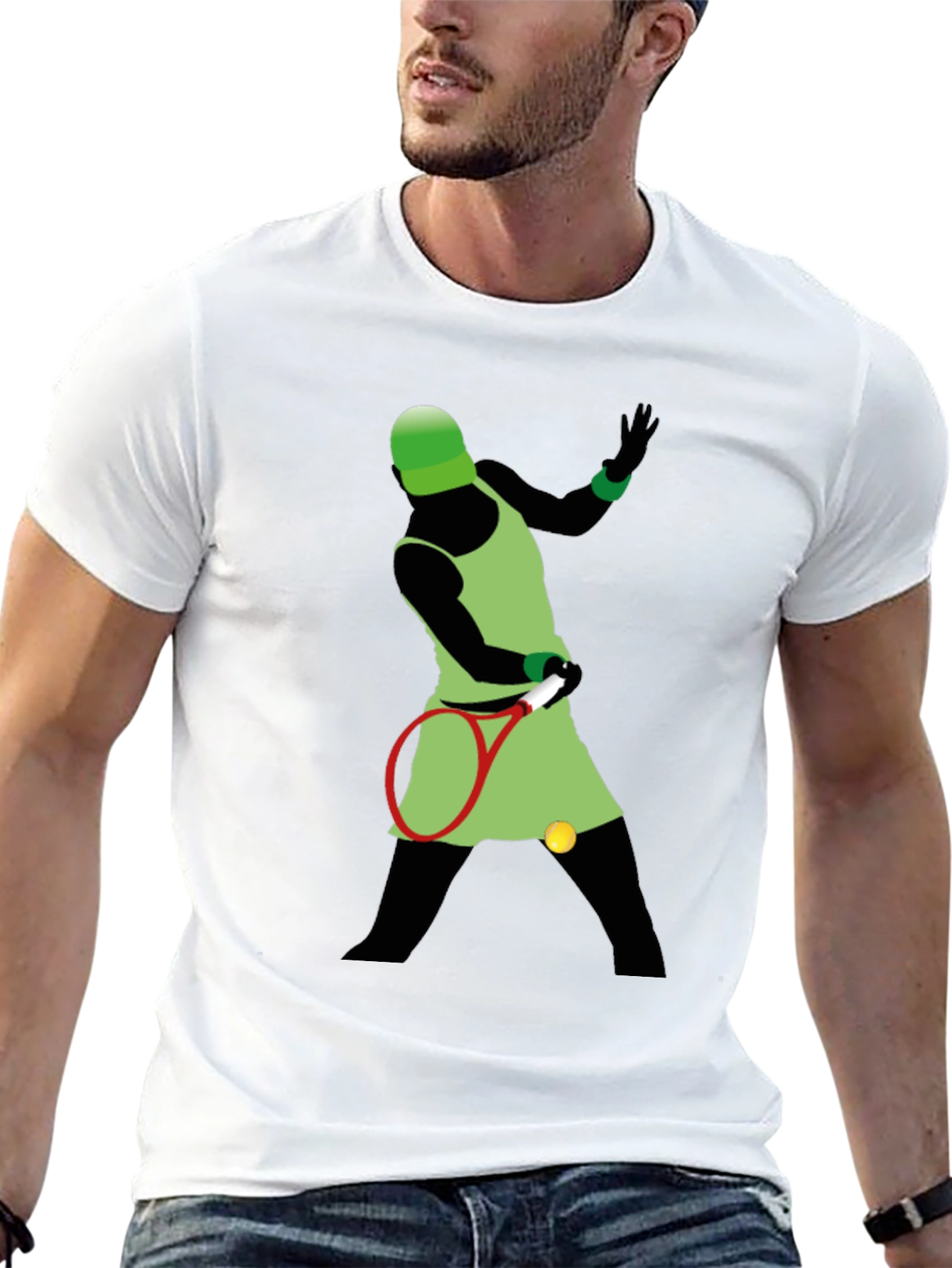 Tennis Player Graphic Tee