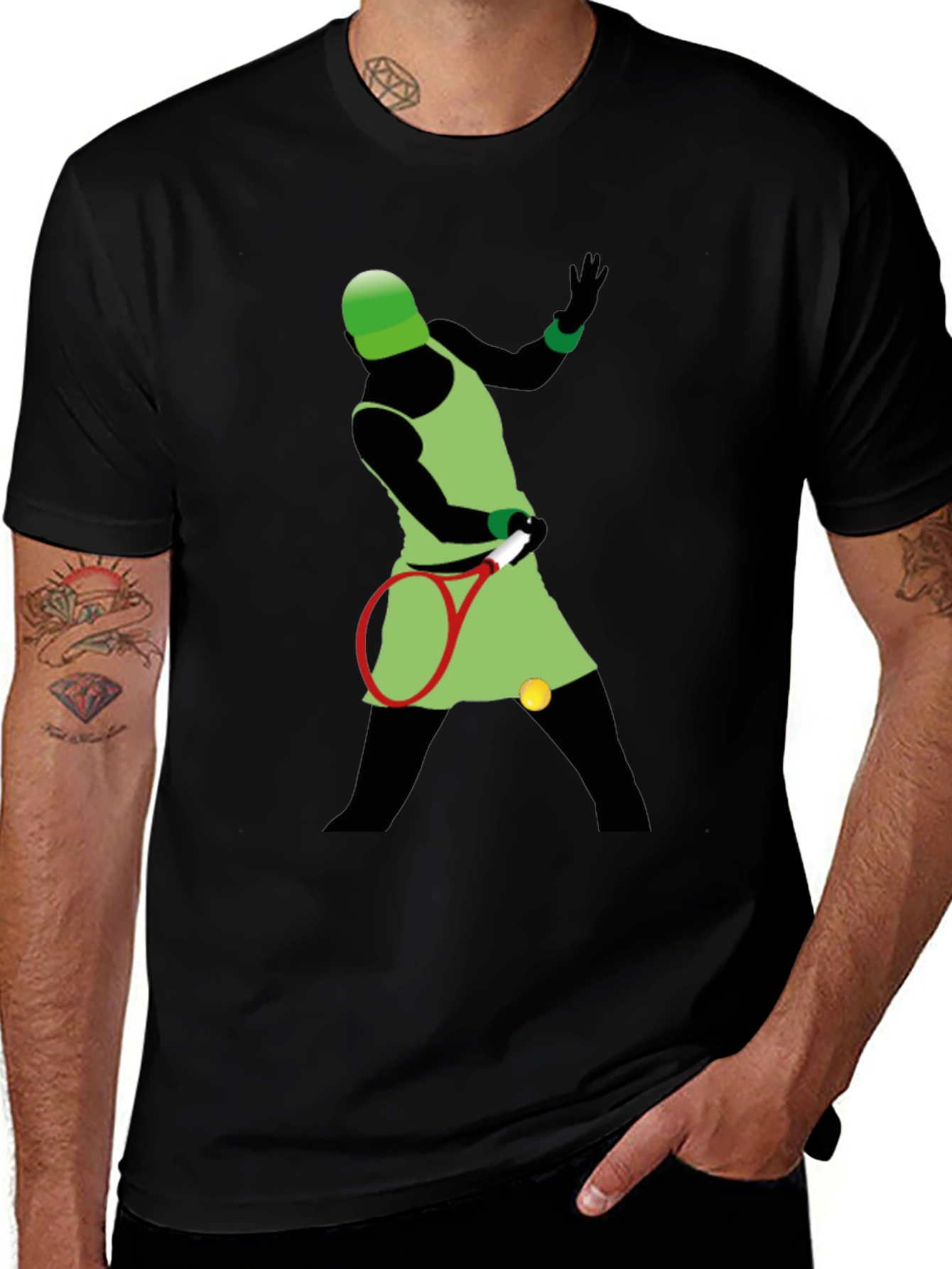 Tennis Player Graphic Tee