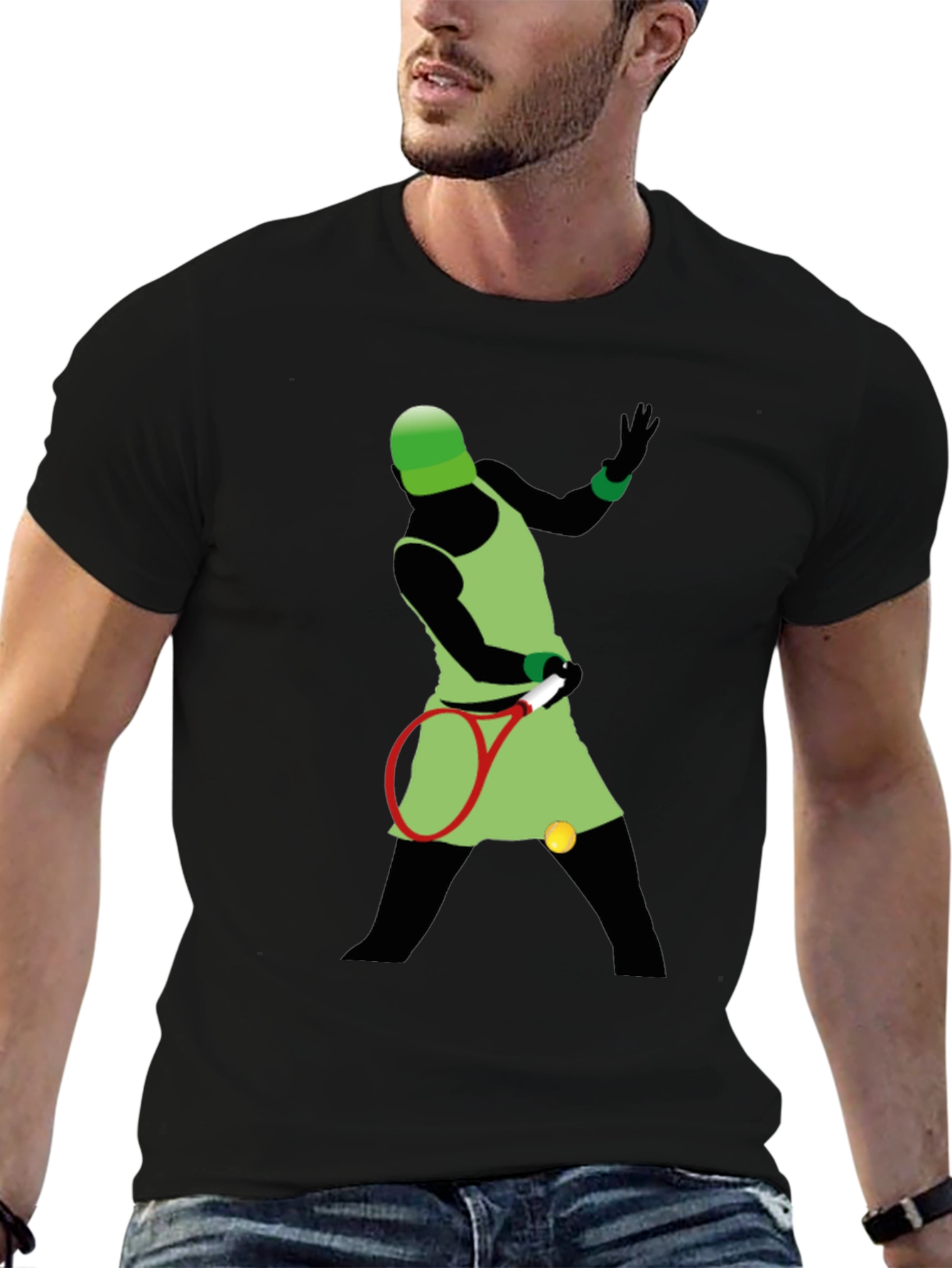 Tennis Player Graphic Tee