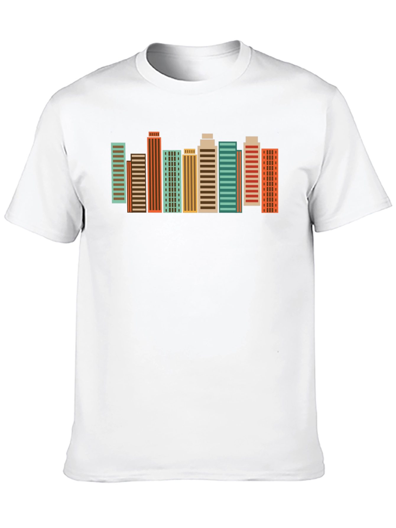 Retro Cityscape Graphic Tee - Urban Style