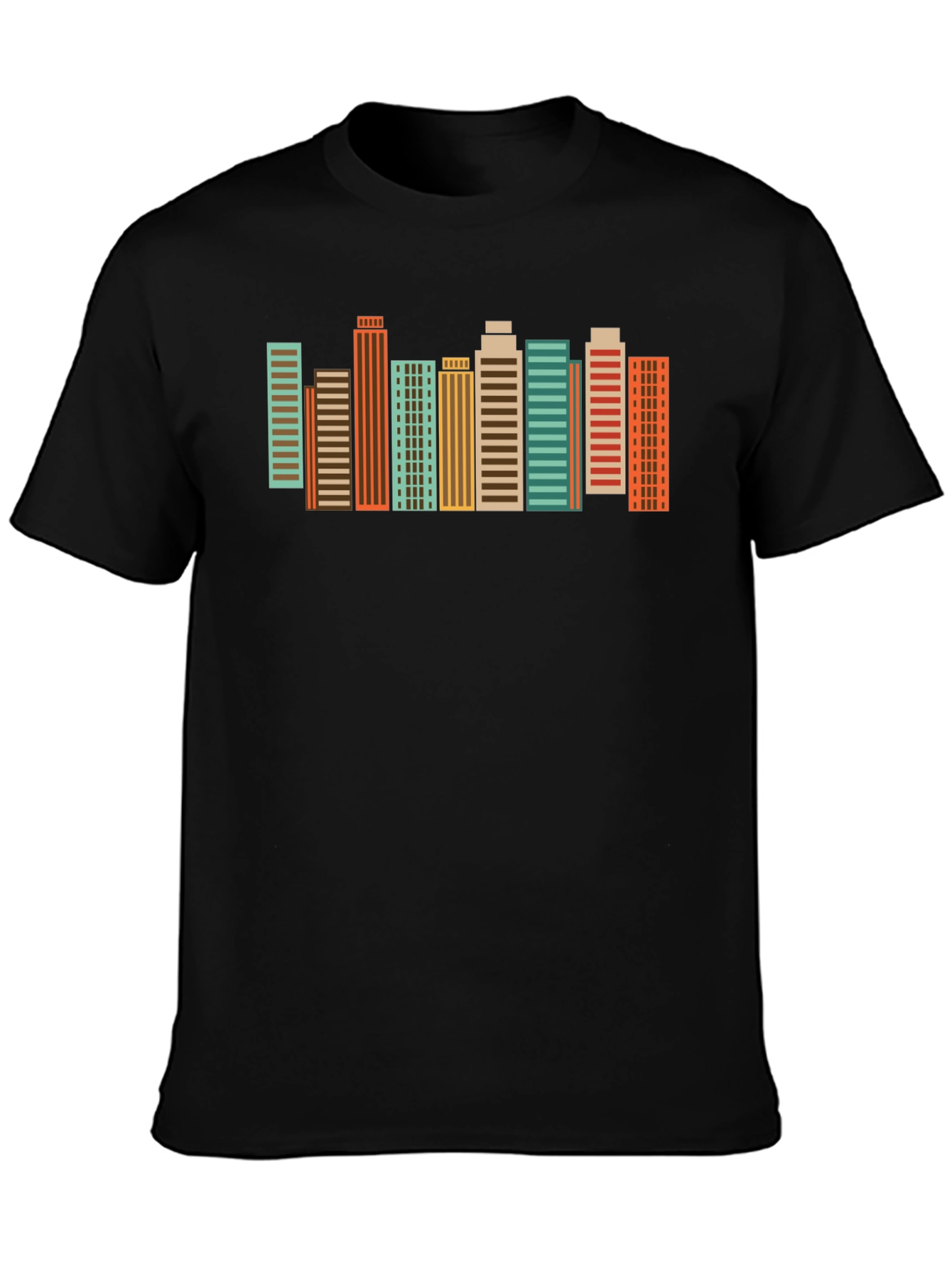 Retro Cityscape Graphic Tee - Urban Style
