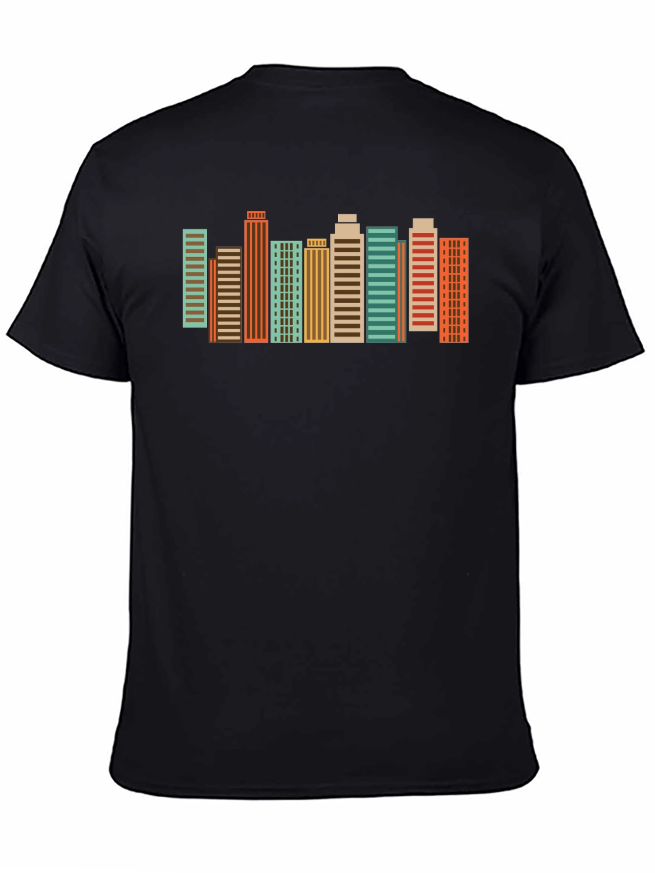 Retro Cityscape Graphic Tee - Urban Style
