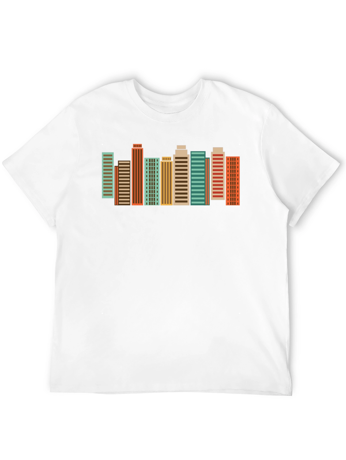 Retro Cityscape Graphic Tee - Urban Style