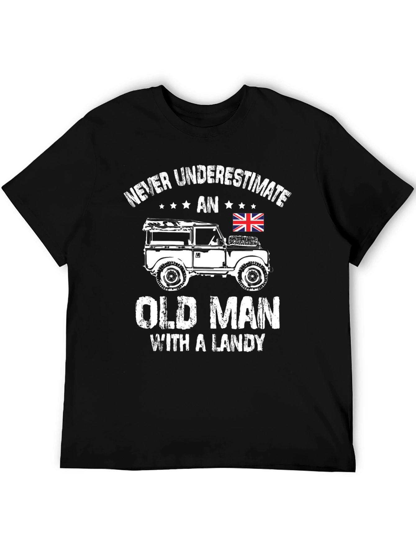 Never Underestimate Old Man with Landy T-Shirt
