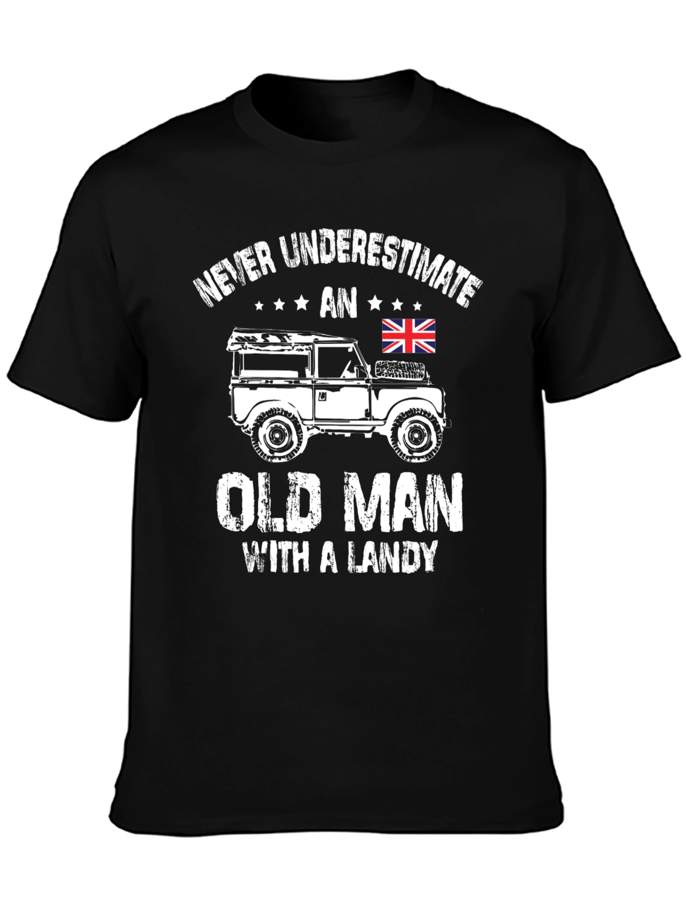 Never Underestimate Old Man with Landy T-Shirt