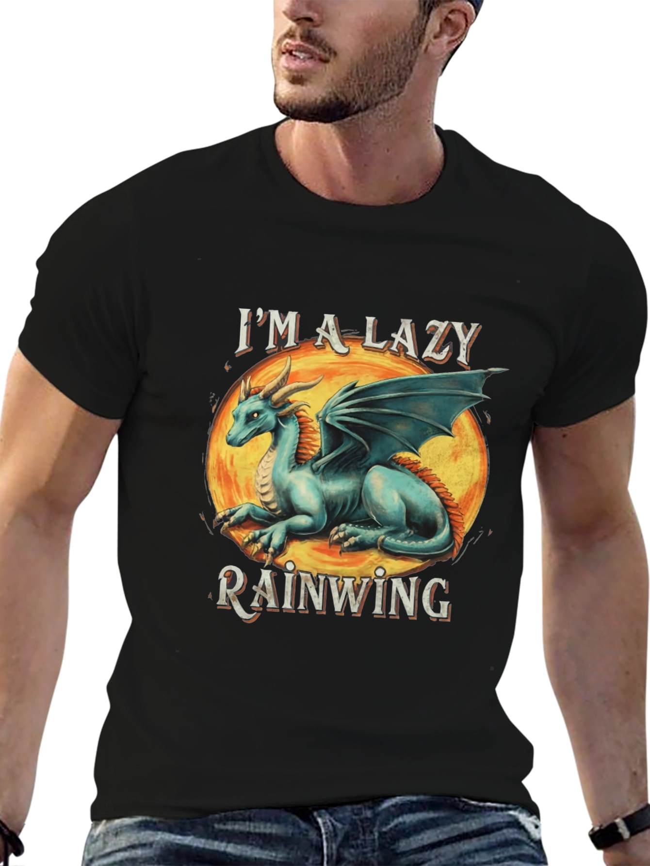 Lazy Rainwing Dragon Graphic Tee