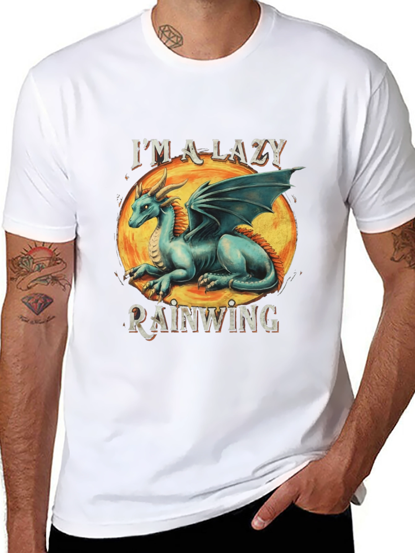 Lazy Rainwing Dragon Graphic Tee