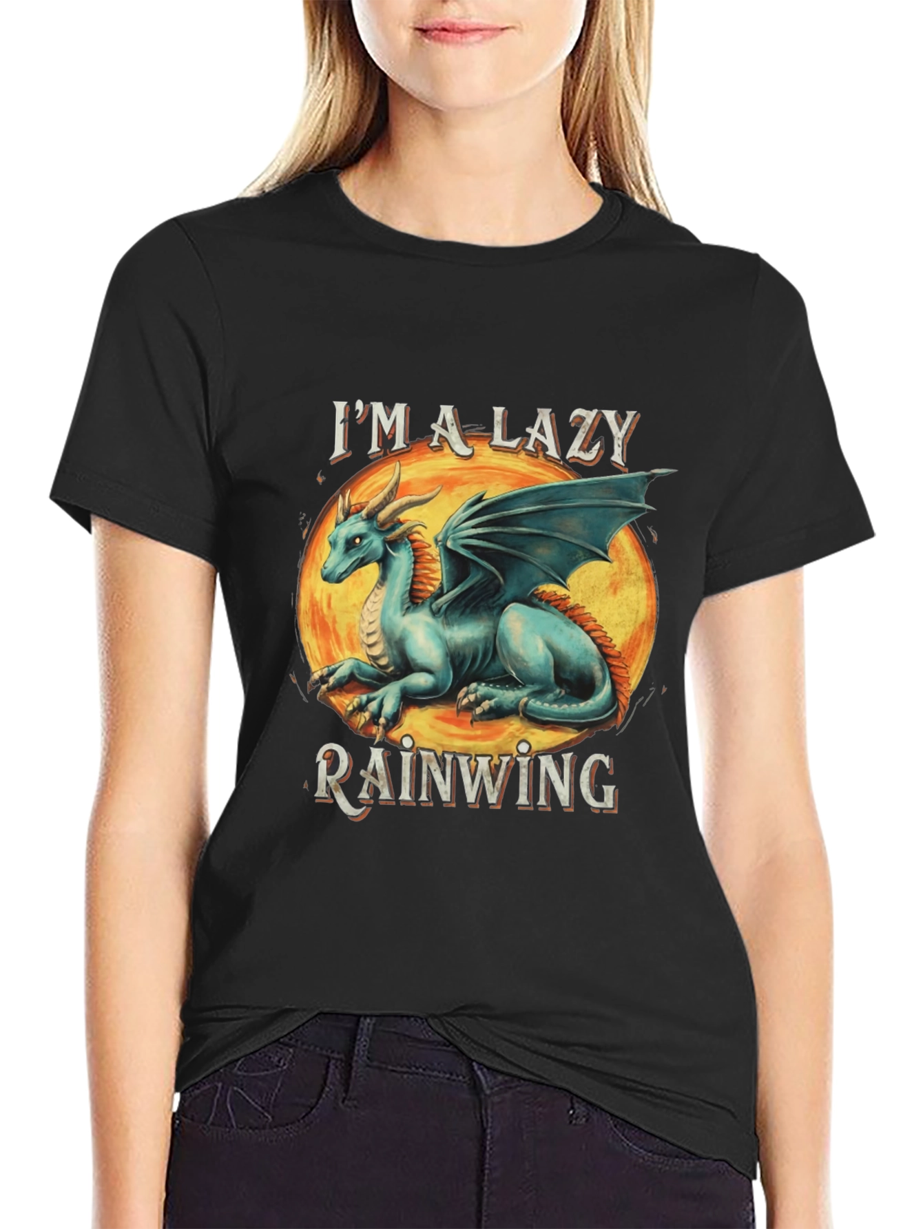 Lazy Rainwing Dragon Graphic Tee