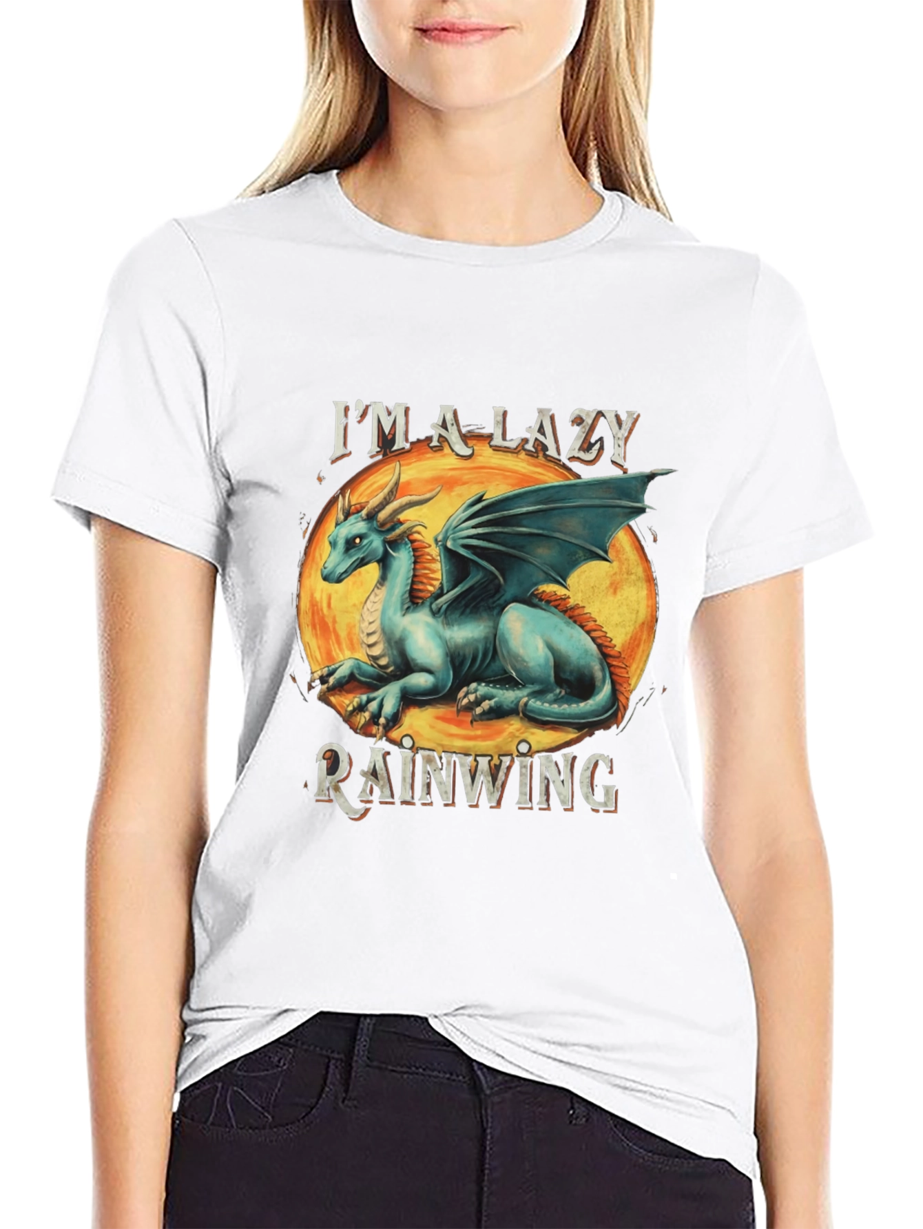 Lazy Rainwing Dragon Graphic Tee