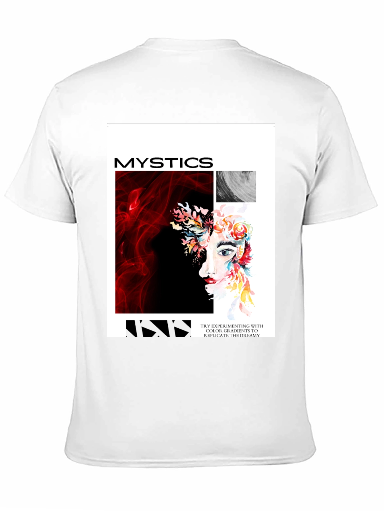 Mystics Graphic Print Tee - Unisex Black T-Shirt