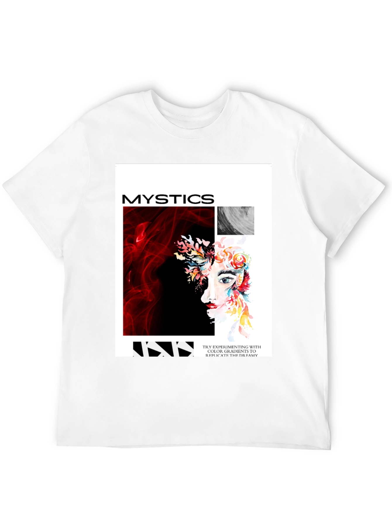 Mystics Graphic Print Tee - Unisex Black T-Shirt