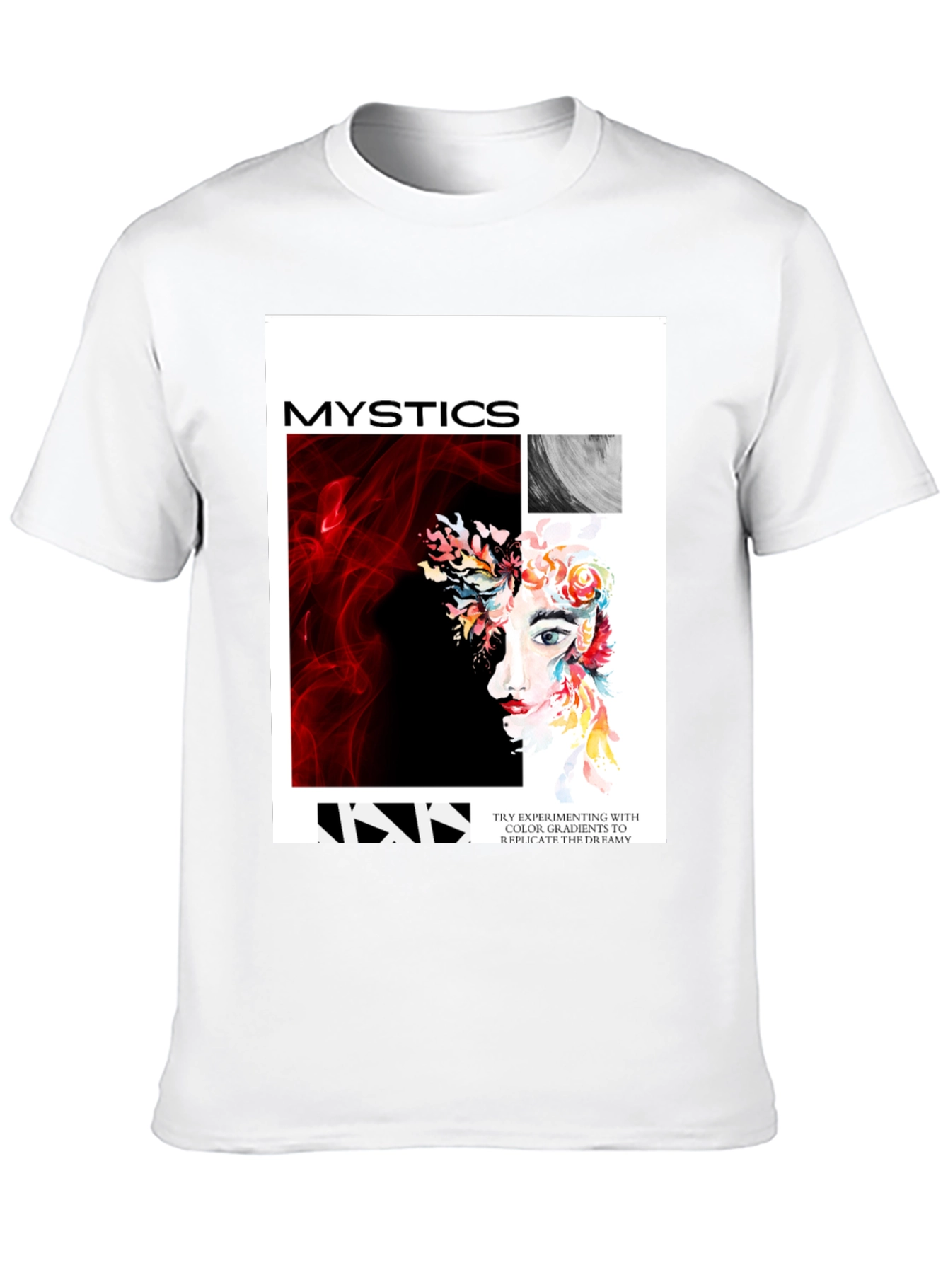 Mystics Graphic Print Tee - Unisex Black T-Shirt
