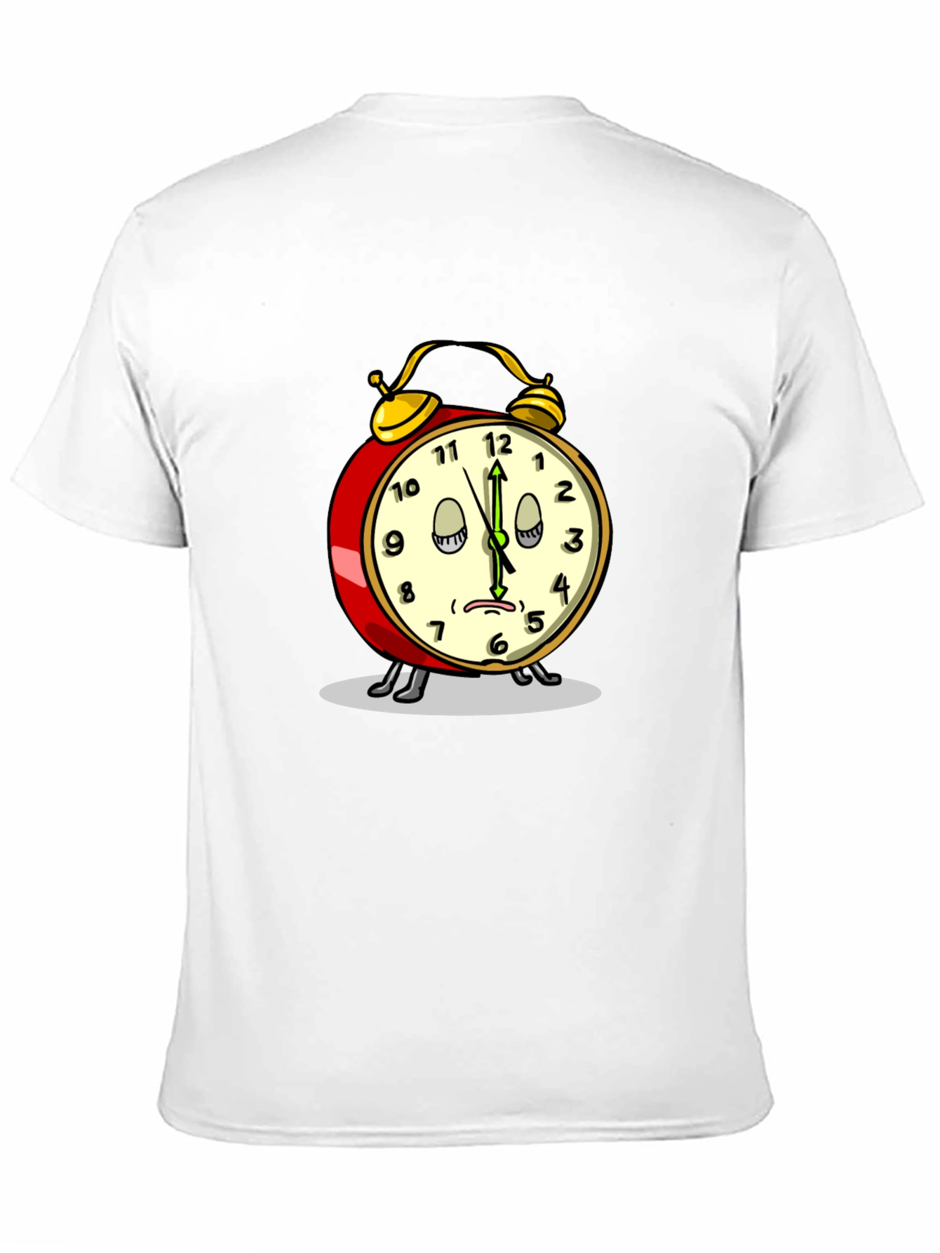 Funny Sleepy Alarm Clock Black T-Shirt