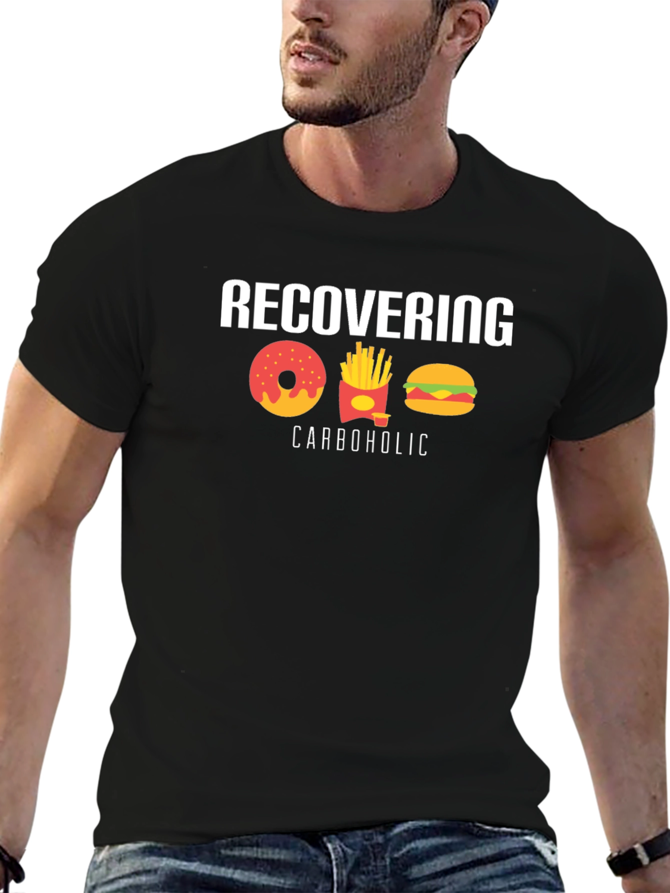 Recovering Carboholic Graphic T-Shirt