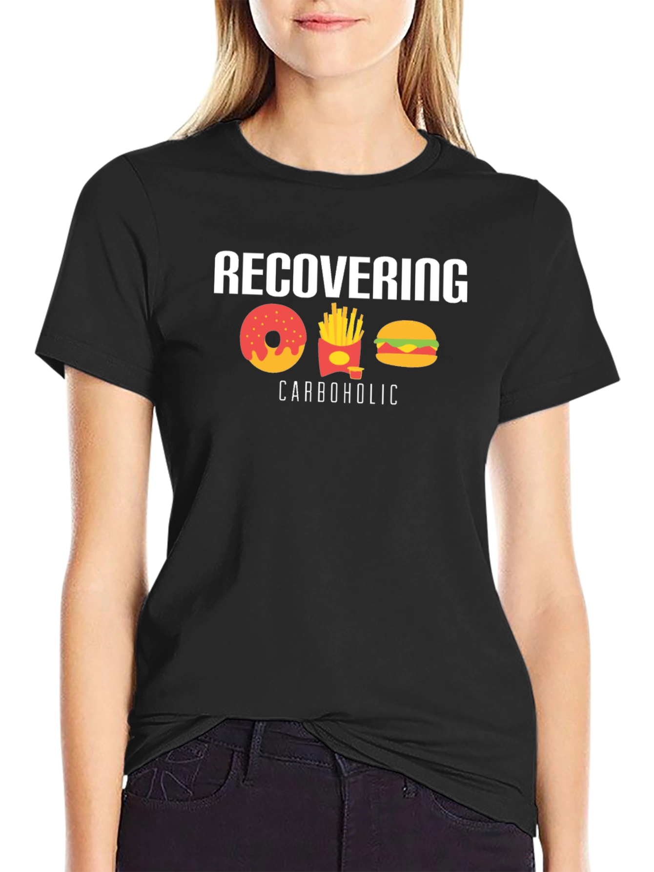 Recovering Carboholic Graphic T-Shirt
