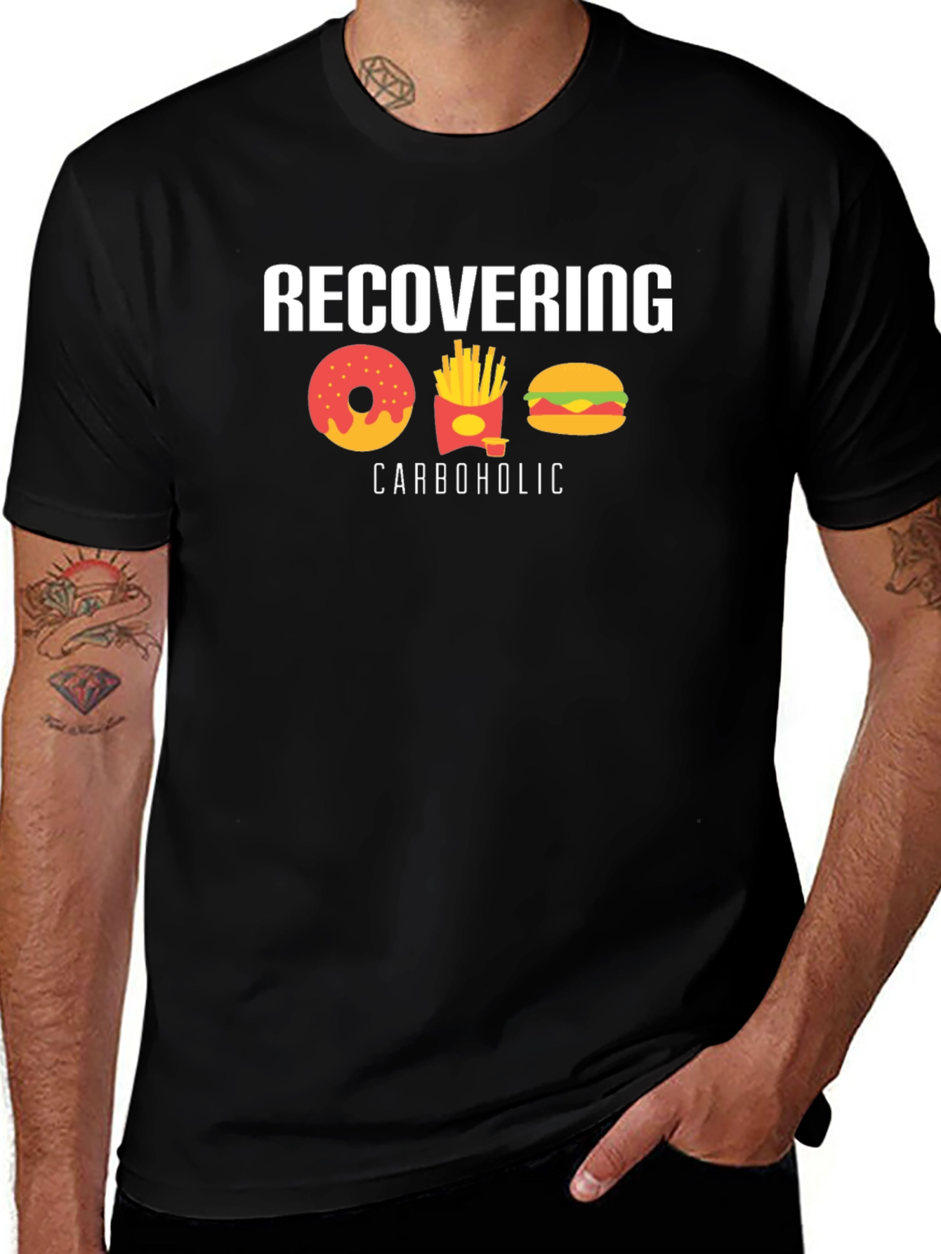 Recovering Carboholic Graphic T-Shirt