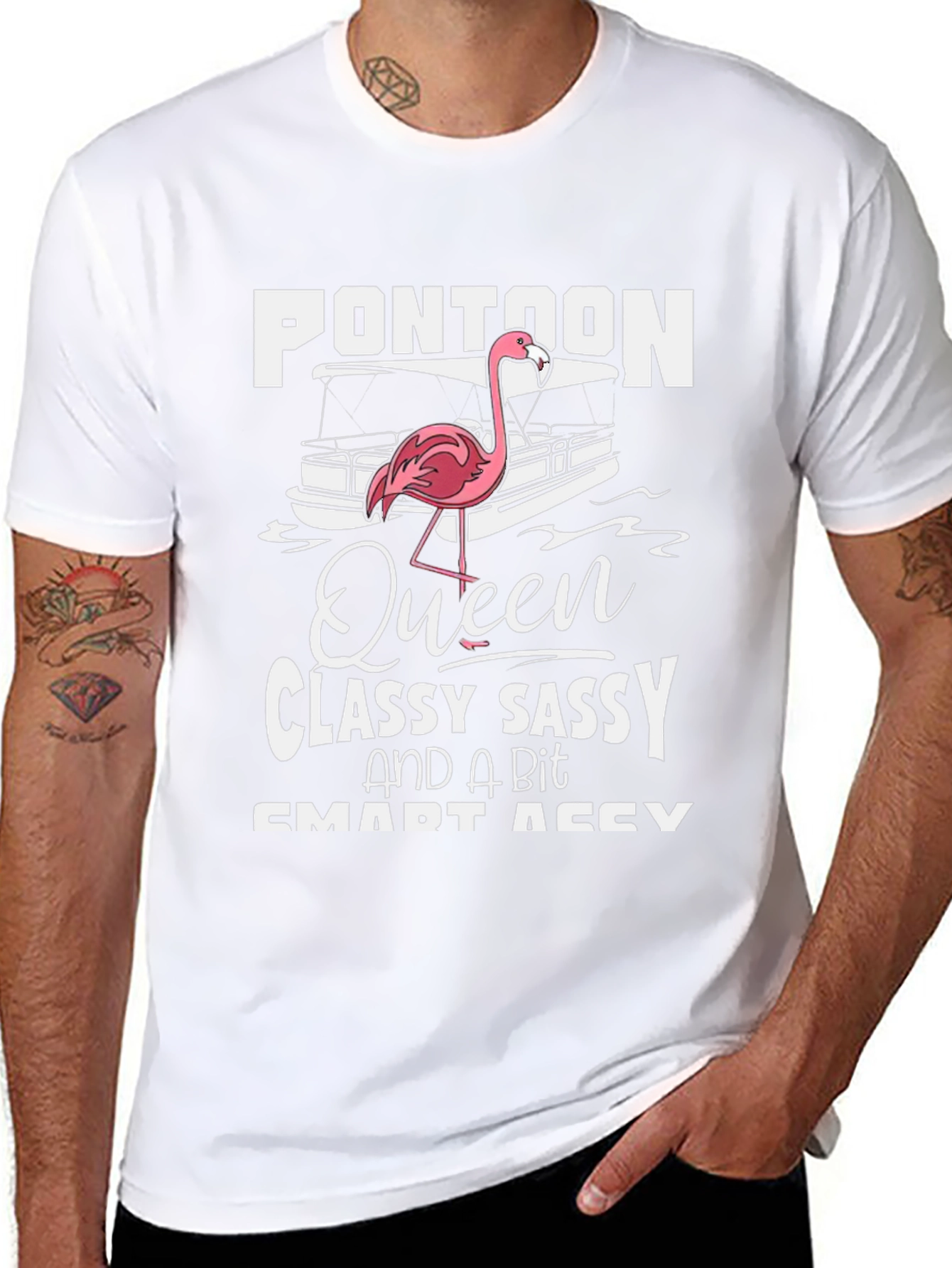 Pontoon Queen Graphic Tee - Classy Sassy & Smart